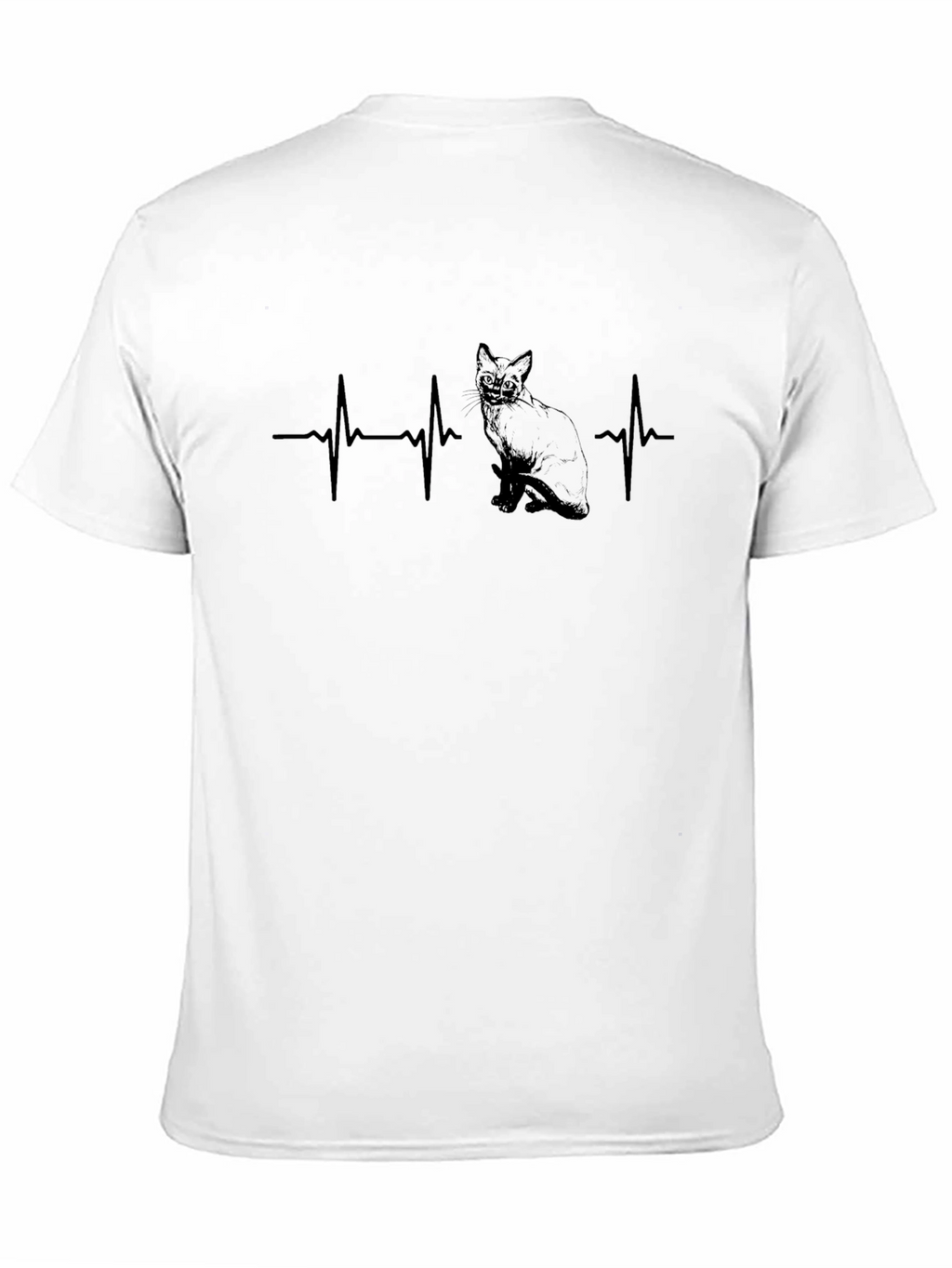 Cat Lover T-Shirt - Heartbeat Design