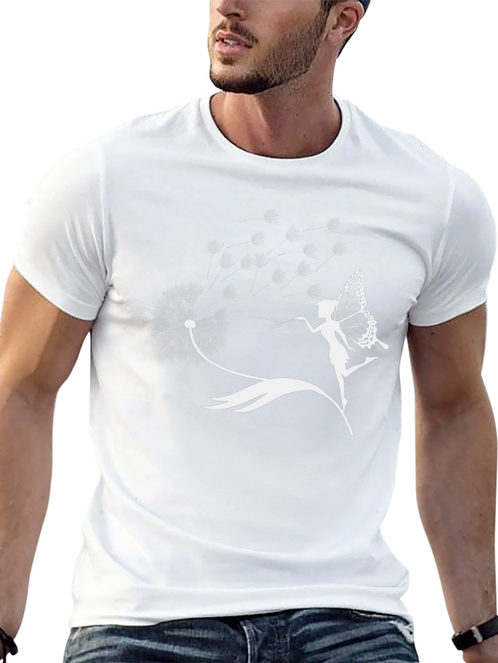 Dandelion Fairy Graphic T-Shirt - Black