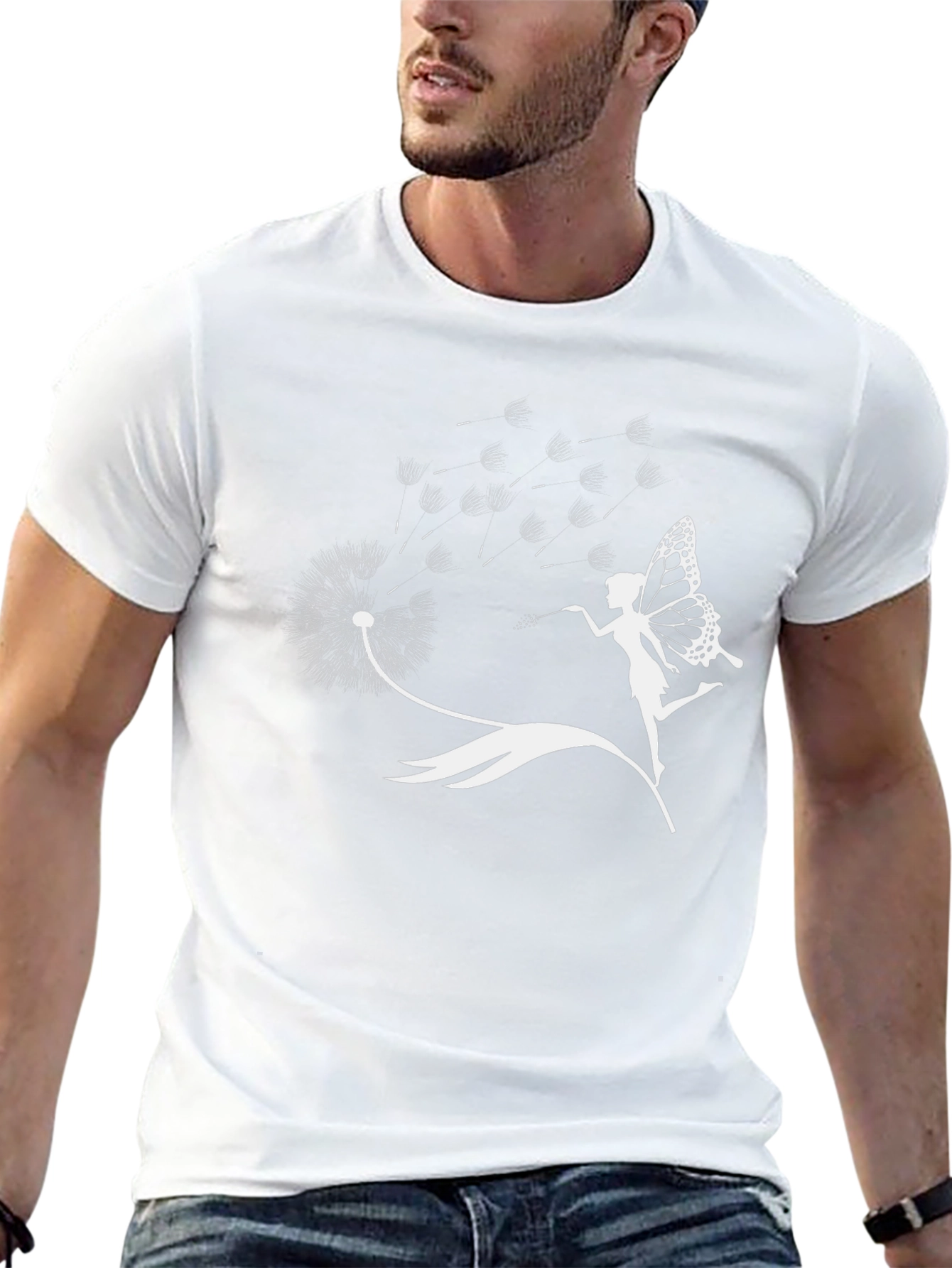 Dandelion Fairy Graphic T-Shirt - Black
