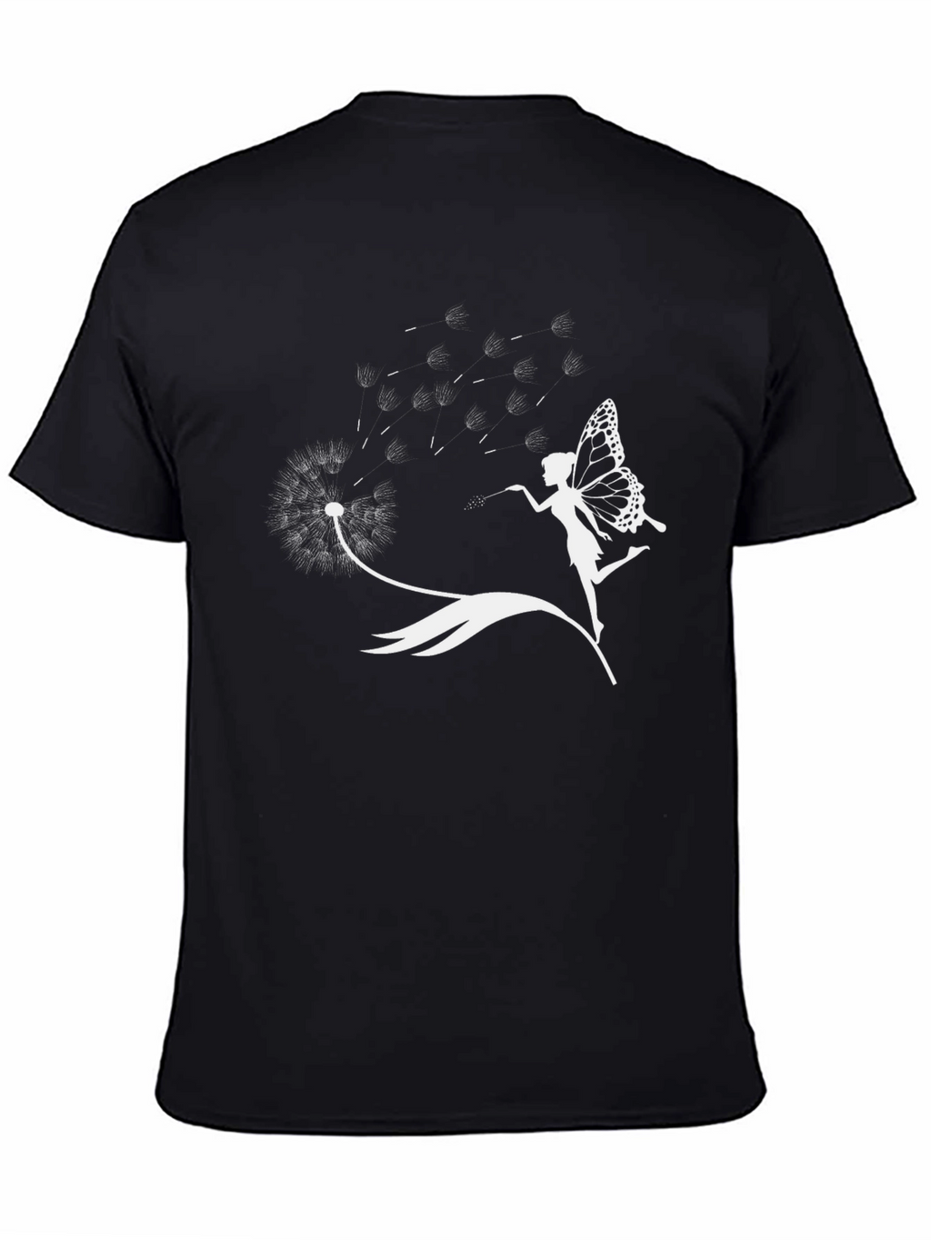 Dandelion Fairy Graphic T-Shirt - Black