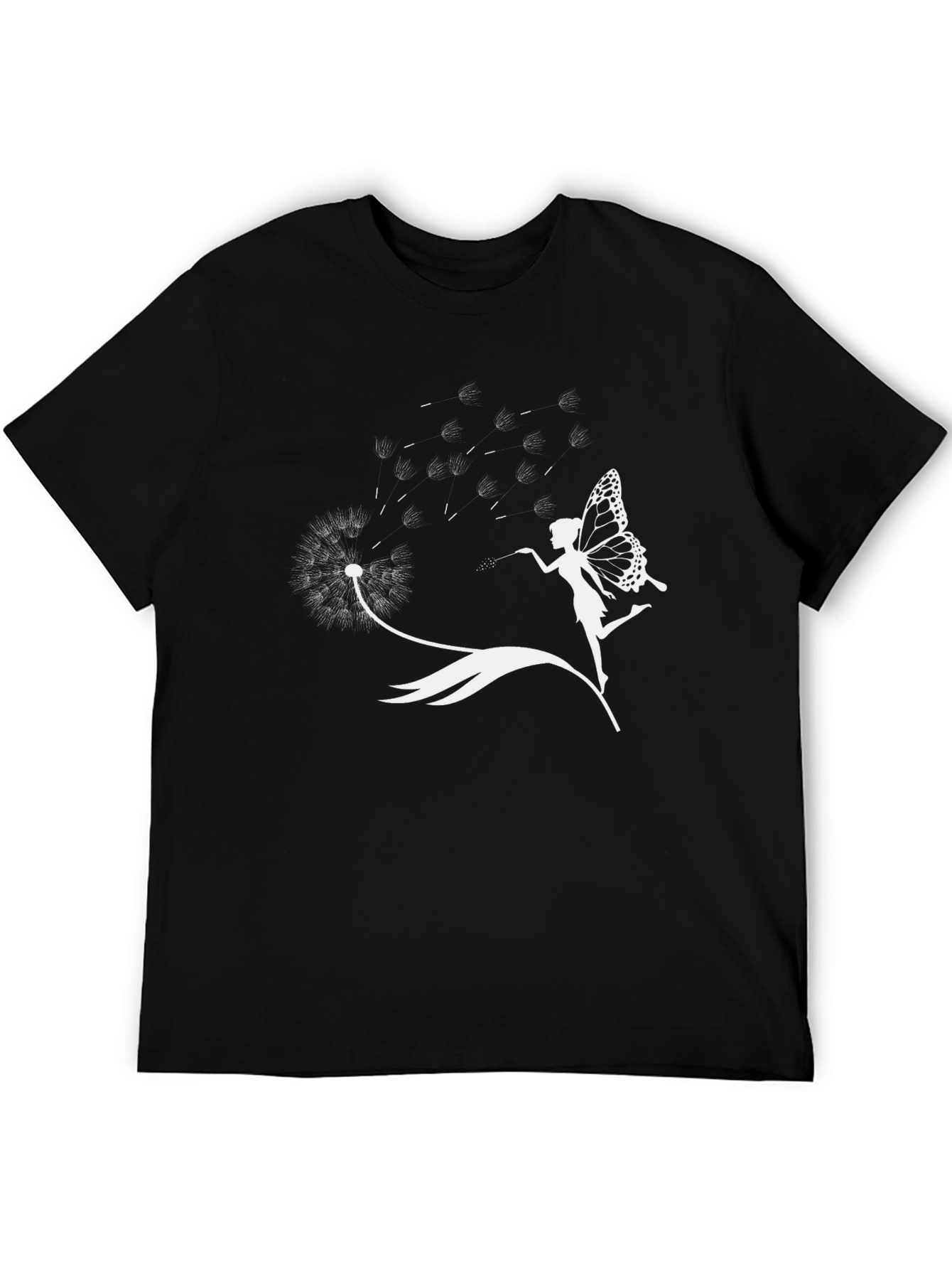 Dandelion Fairy Graphic T-Shirt - Black