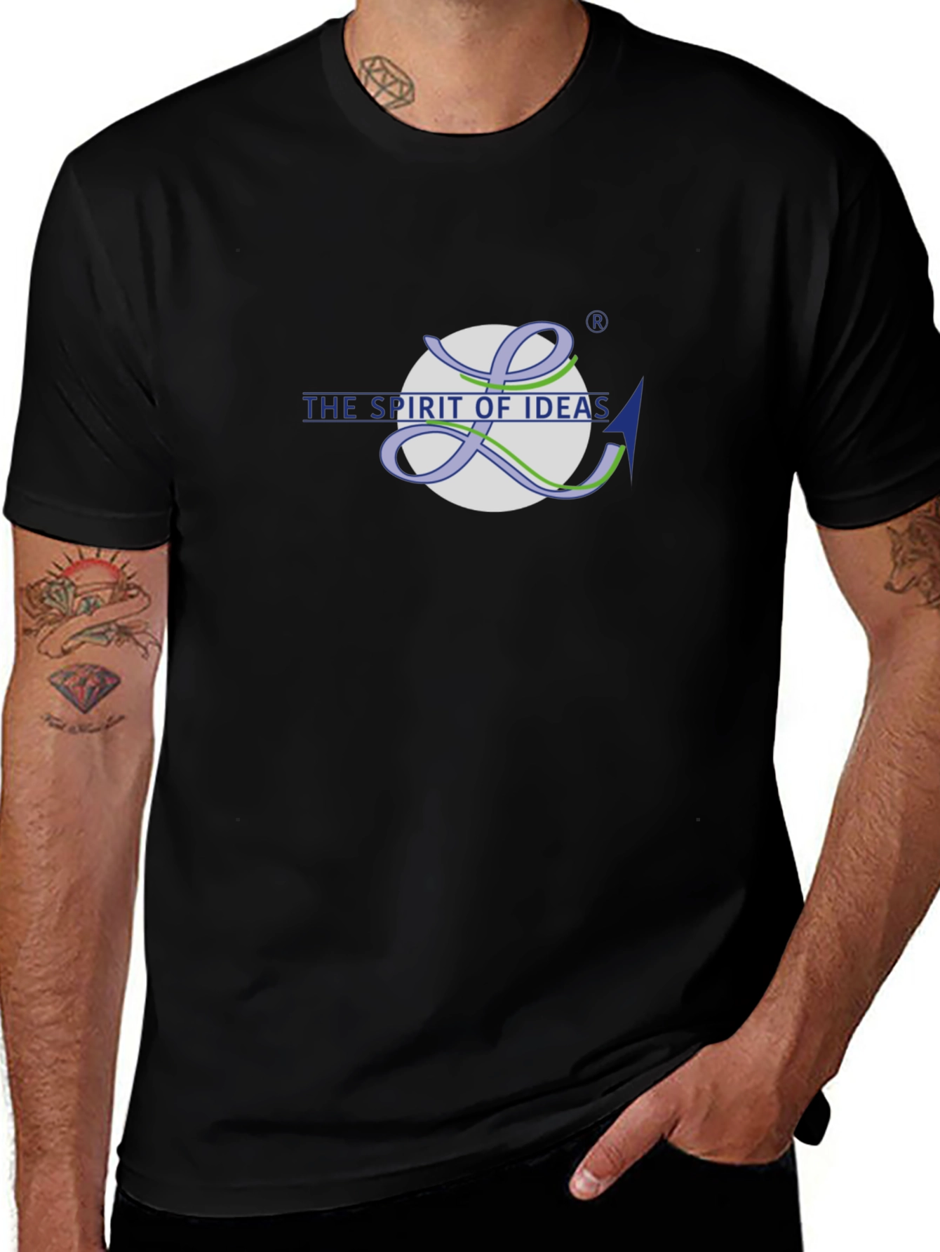 Spirit of Ideas Graphic Black Tee