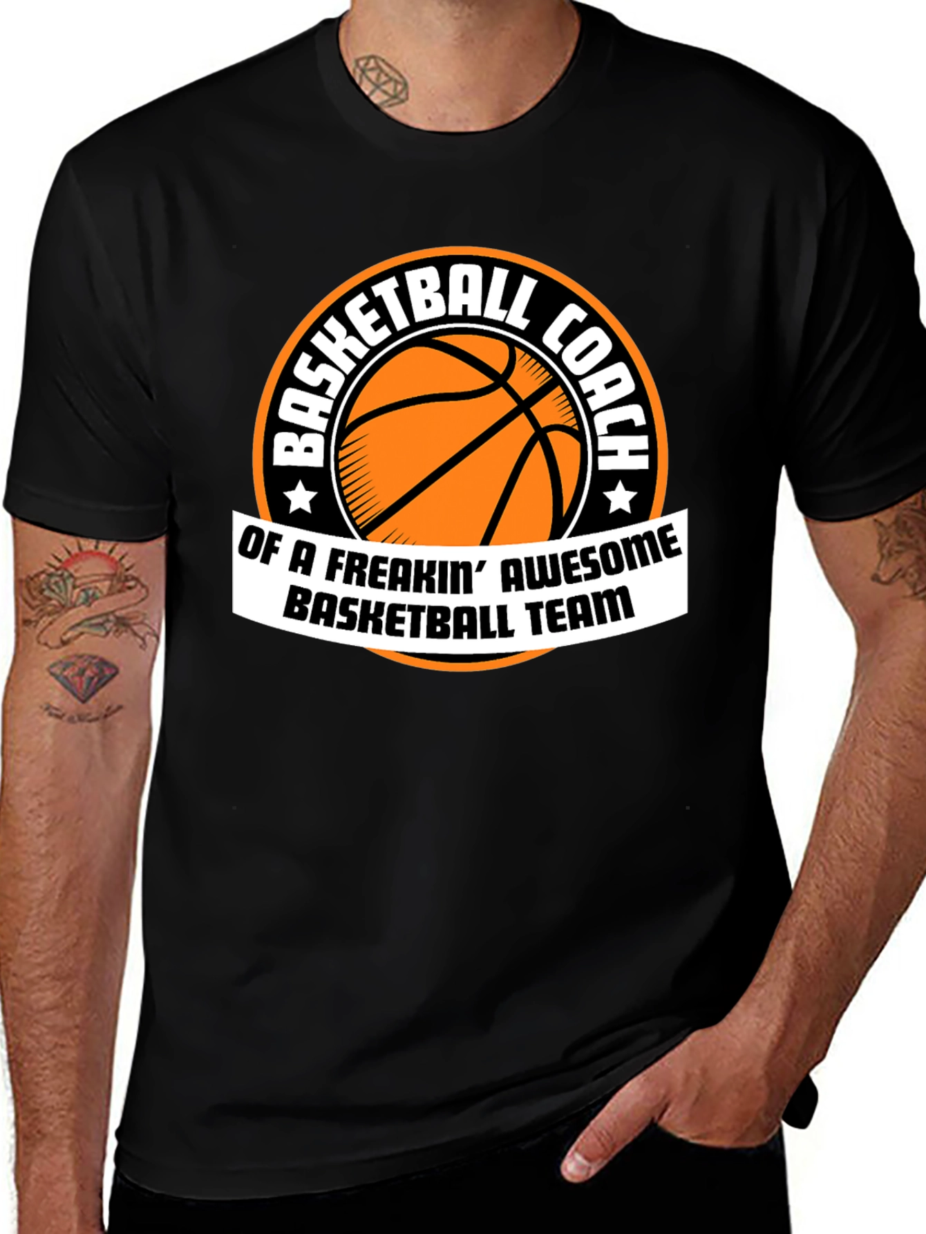 Basketball Coach Awesome Team Graphic T-Shirt