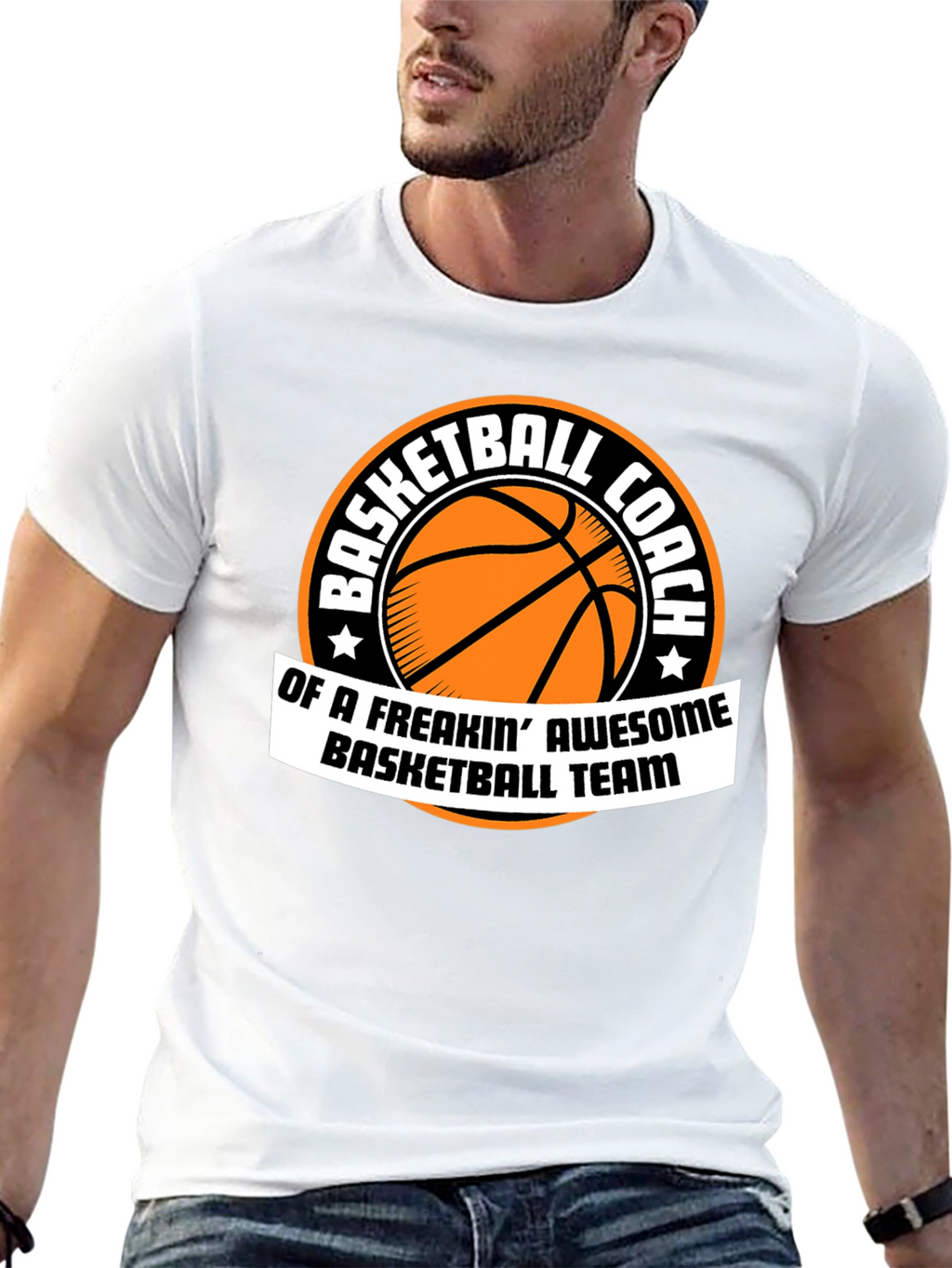 Basketball Coach Awesome Team Graphic T-Shirt
