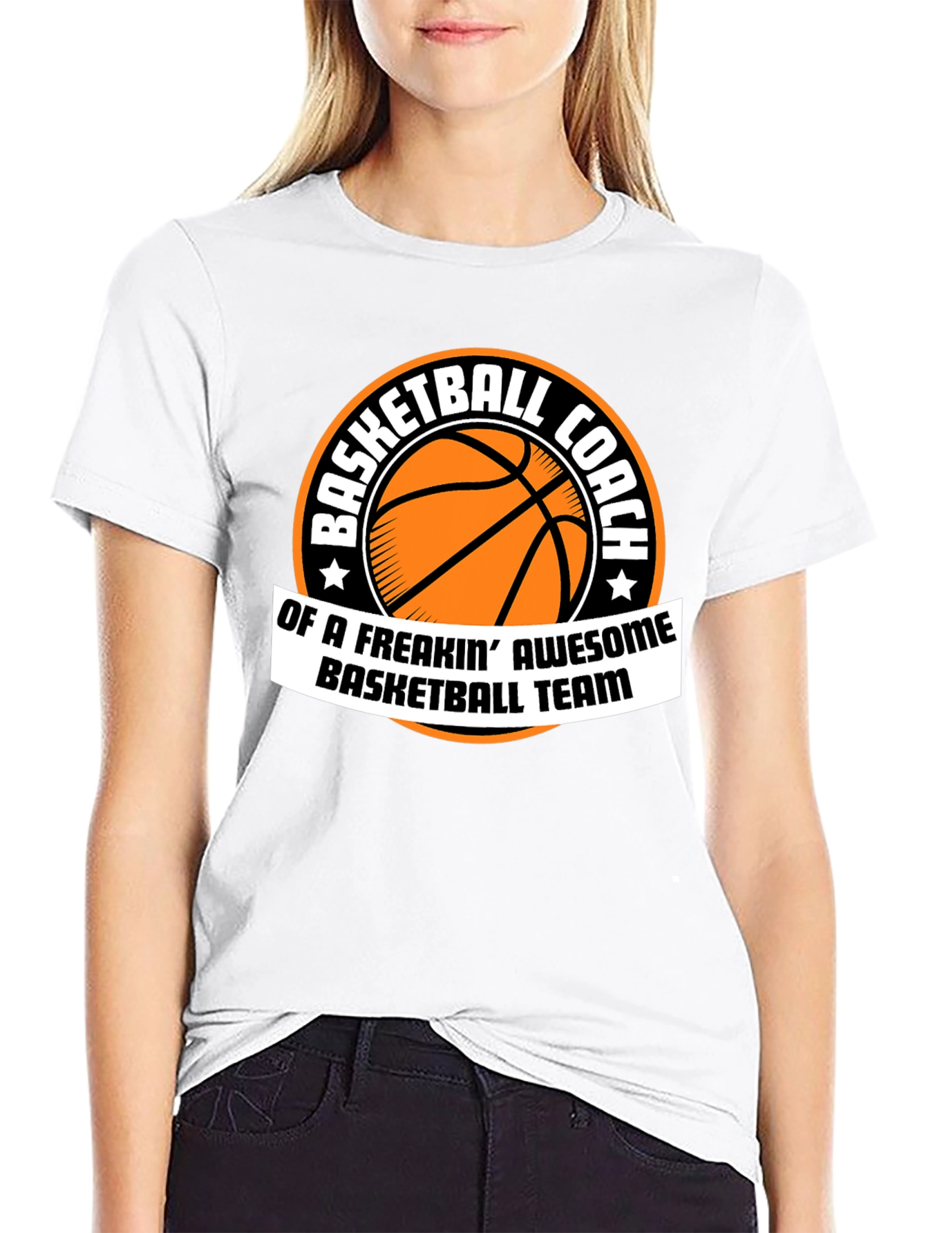 Basketball Coach Awesome Team Graphic T-Shirt