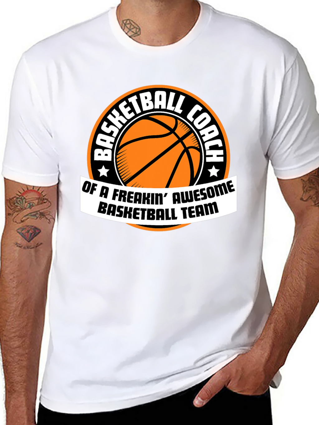 Basketball Coach Awesome Team Graphic T-Shirt
