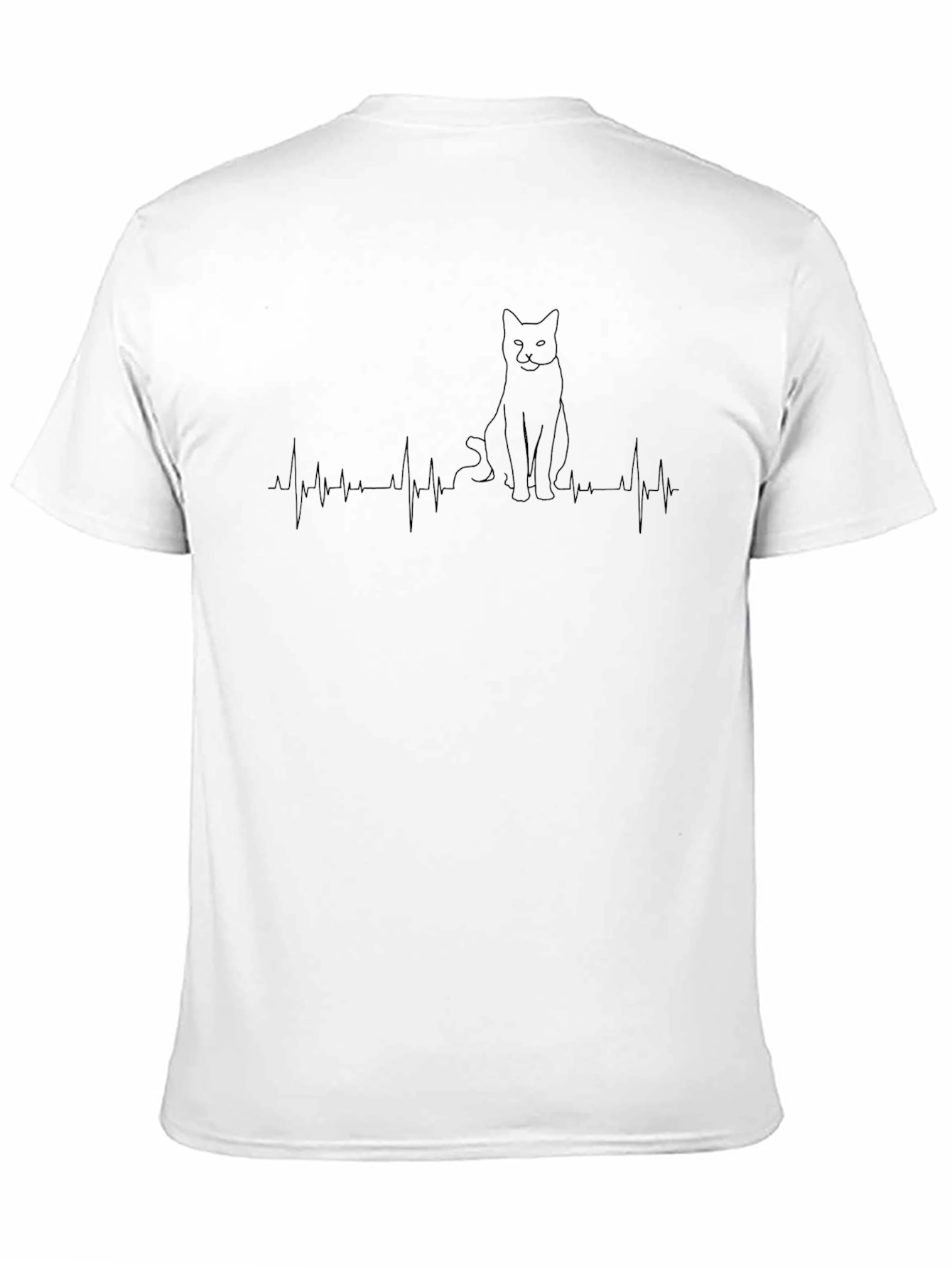 Cat Heartbeat T-Shirt - Purrfect Tee for Cat Lovers