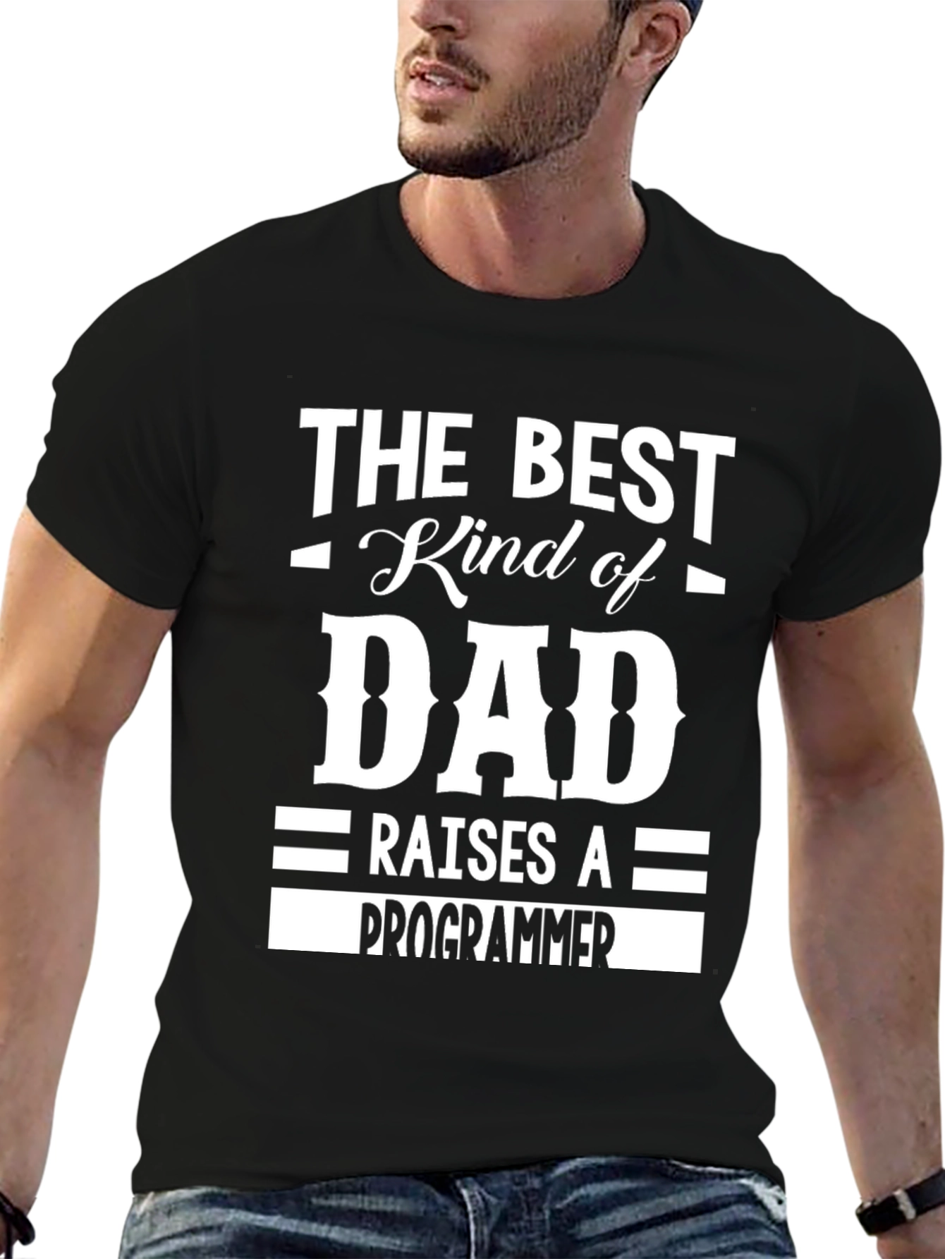 Best Dad Raises a Programmer T-Shirt
