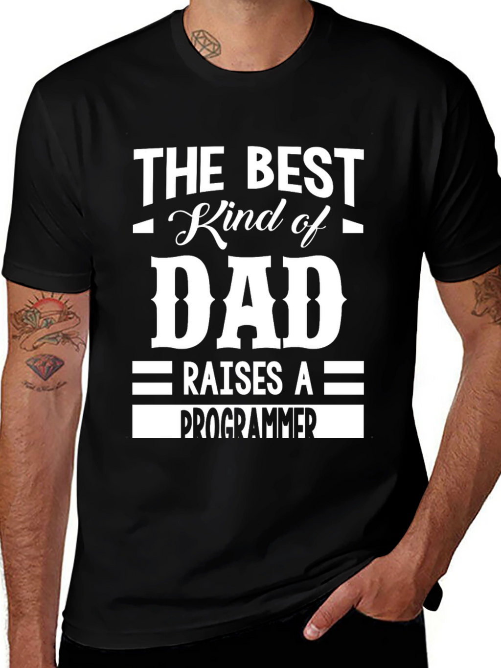 Best Dad Raises a Programmer T-Shirt