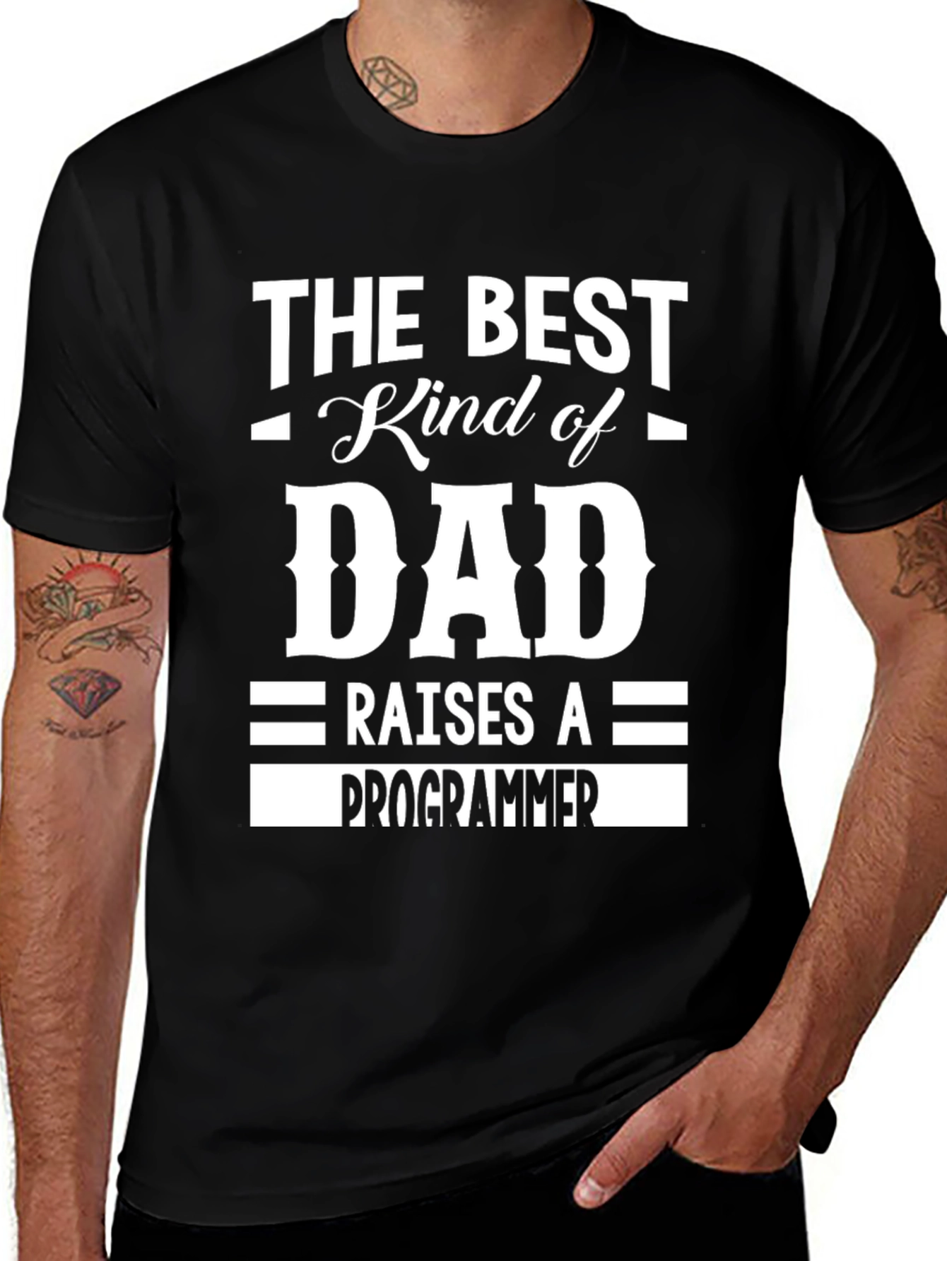Best Dad Raises a Programmer T-Shirt
