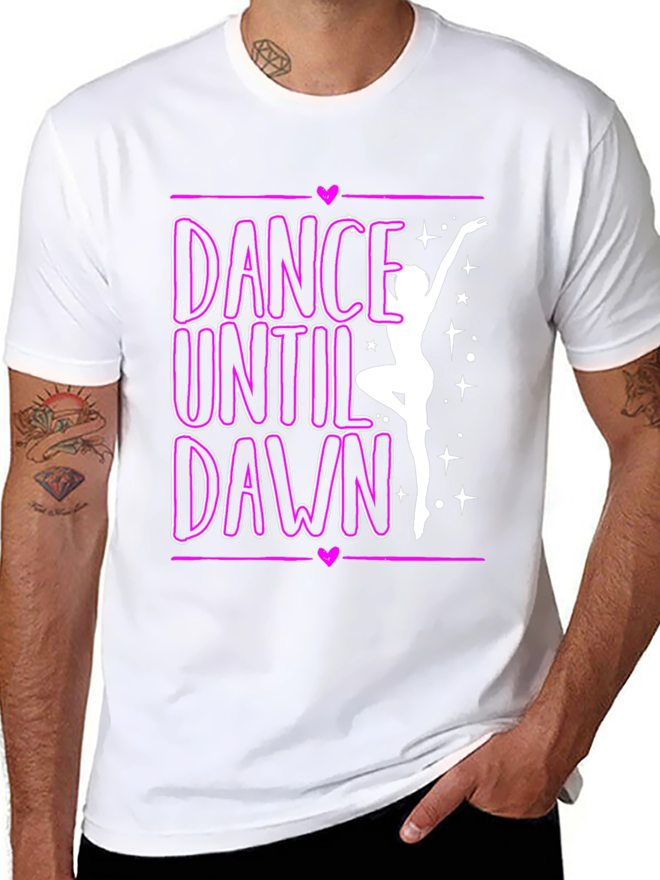 Dance Until Dawn Graphic Tee - Stylish & Comfortable