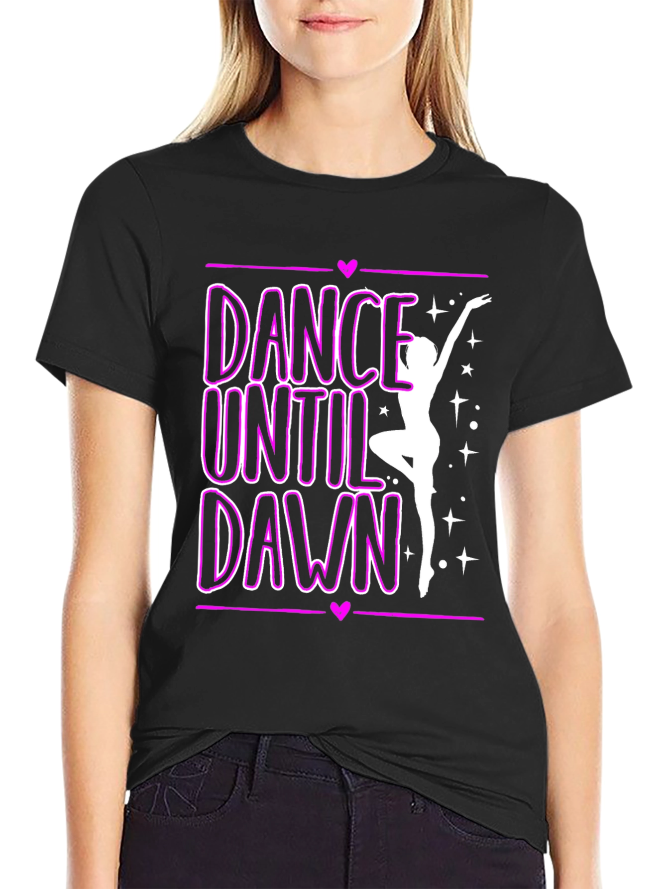 Dance Until Dawn Graphic Tee - Stylish & Comfortable