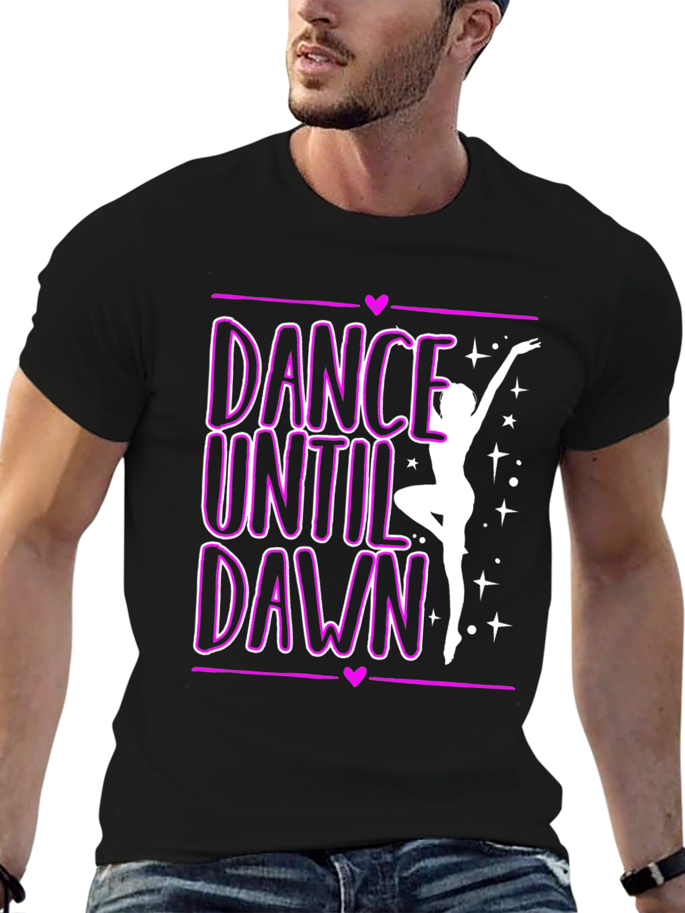 Dance Until Dawn Graphic Tee - Stylish & Comfortable