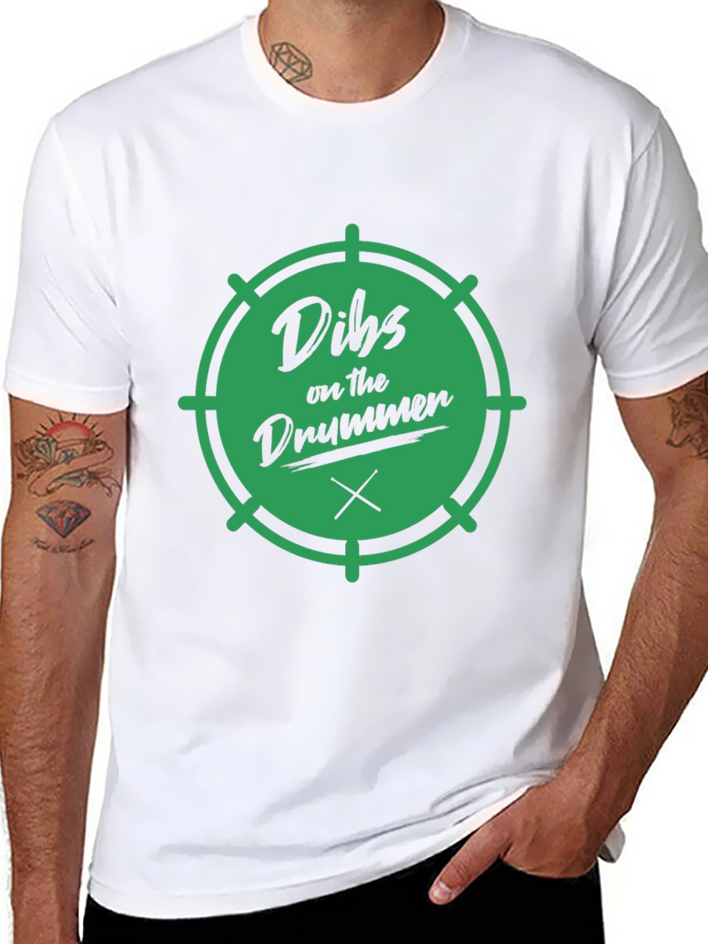Dibs on the Drummer Black T-Shirt
