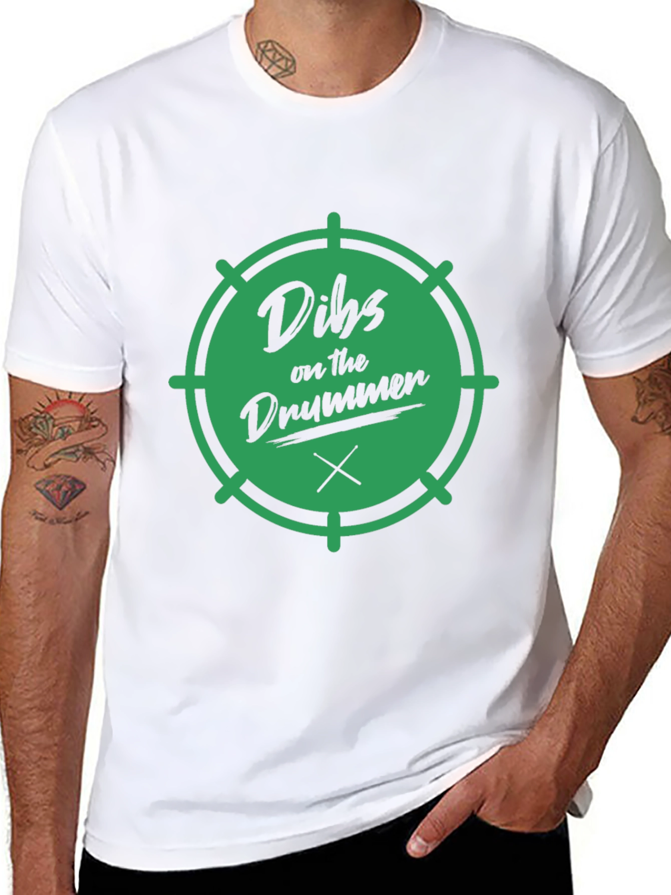 Dibs on the Drummer Black T-Shirt