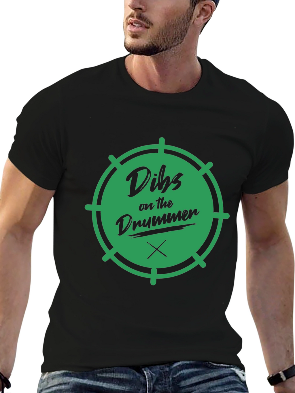 Dibs on the Drummer Black T-Shirt