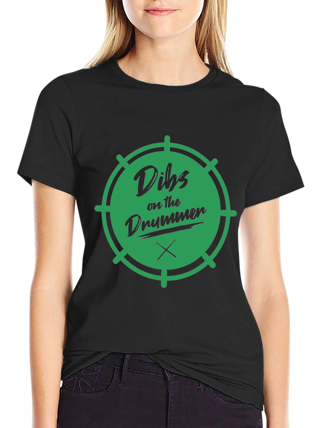 Dibs on the Drummer Black T-Shirt