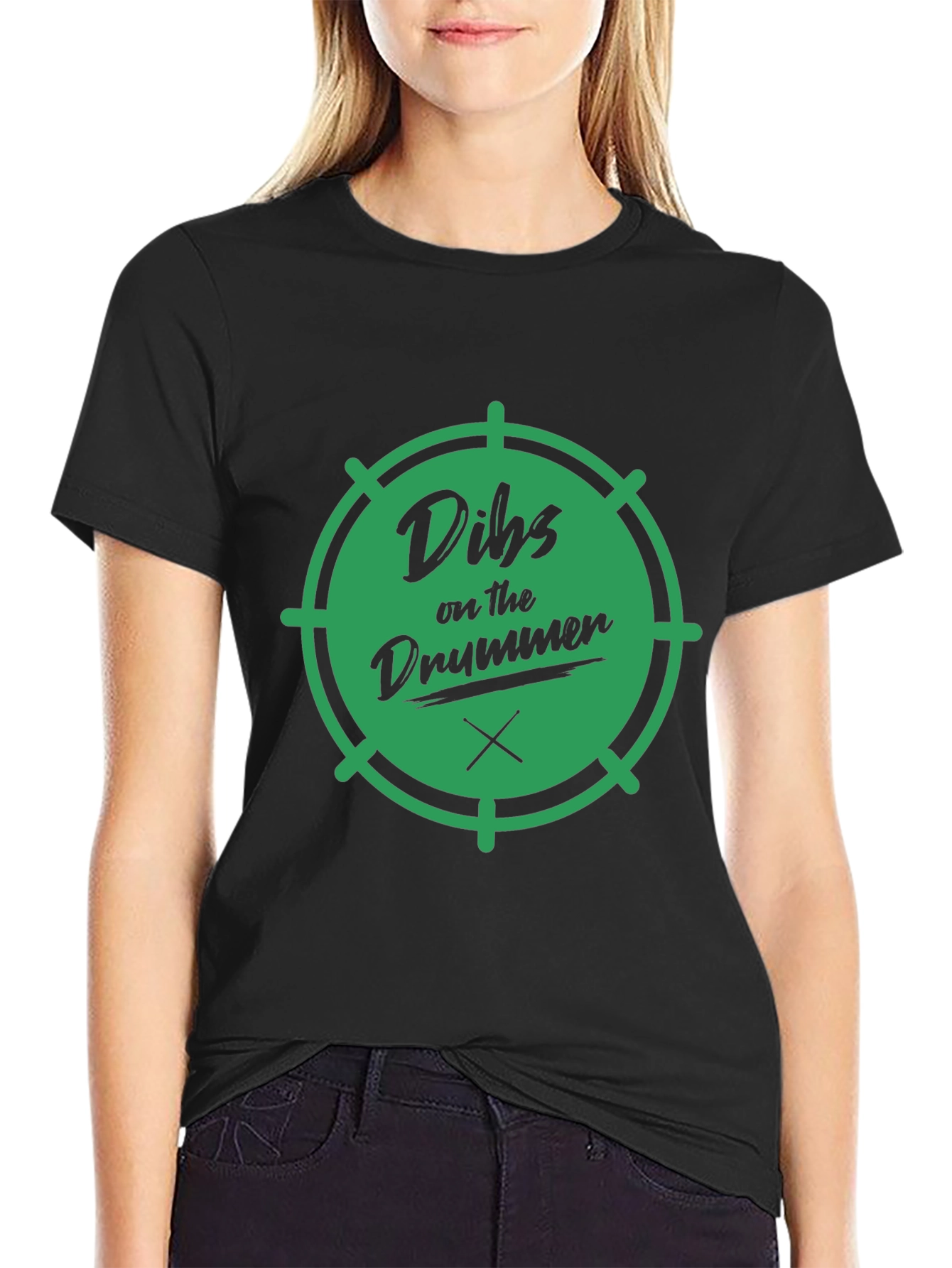 Dibs on the Drummer Black T-Shirt