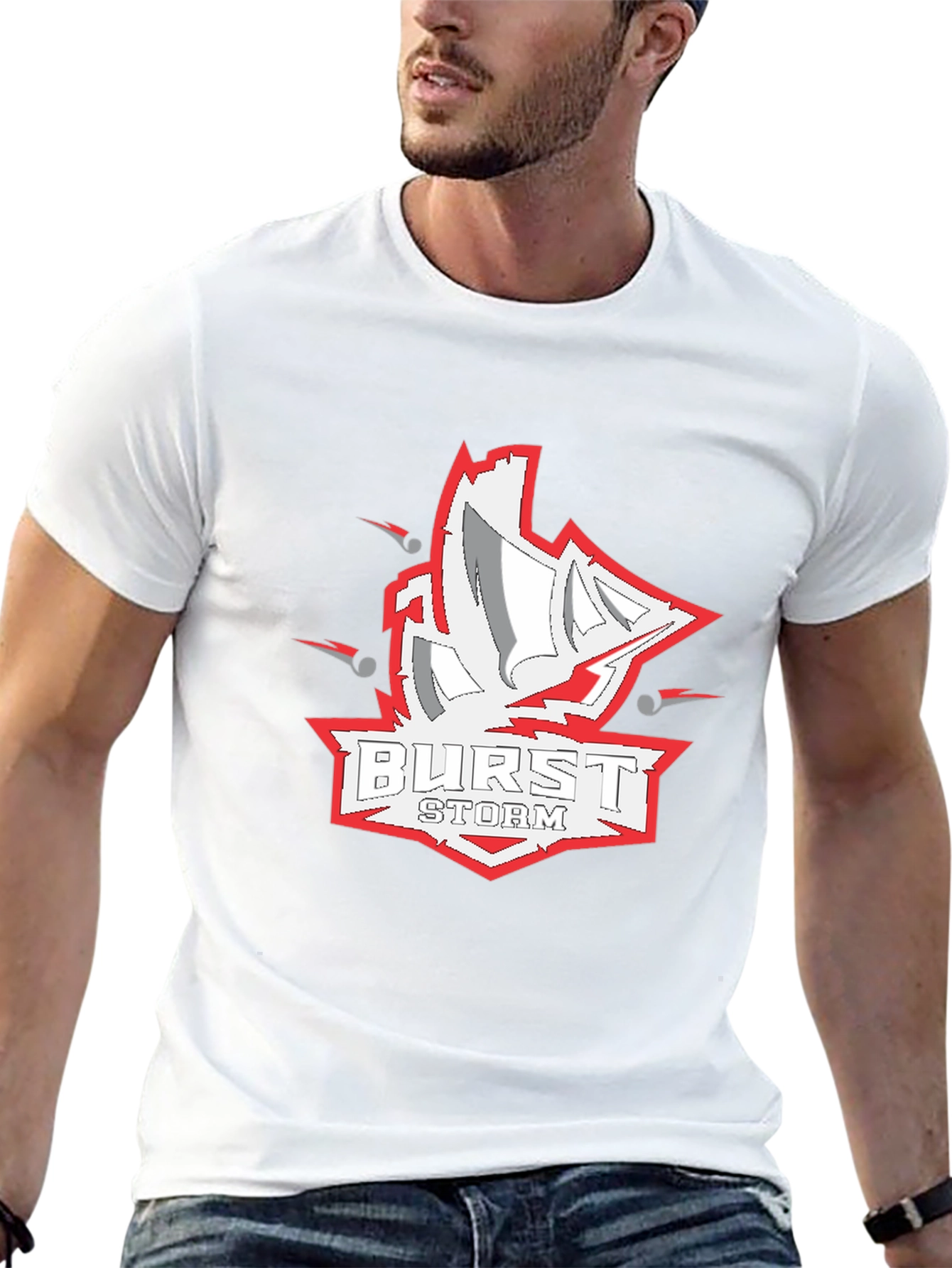 Burst Storm Graphic T-Shirt - Cool Design
