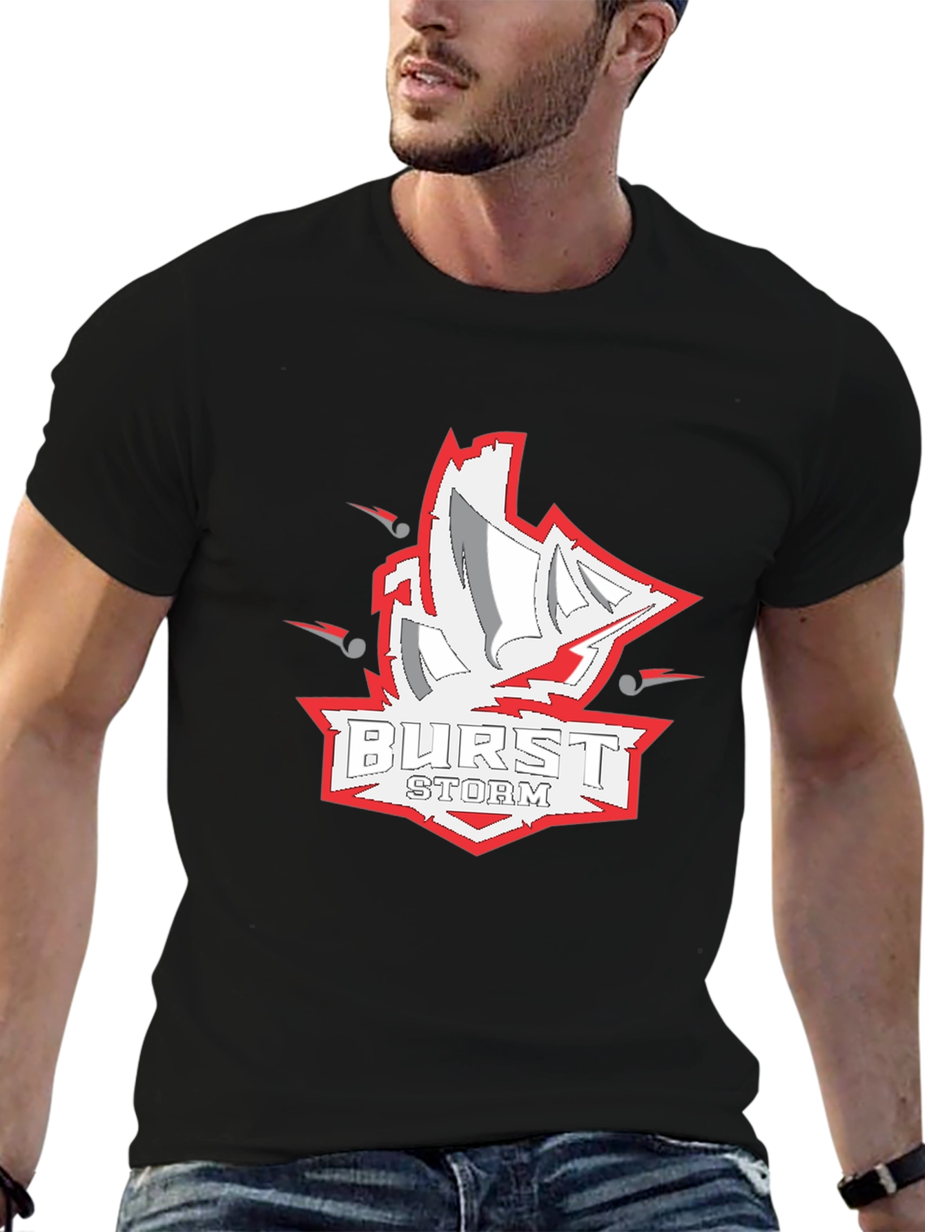 Burst Storm Graphic T-Shirt - Cool Design