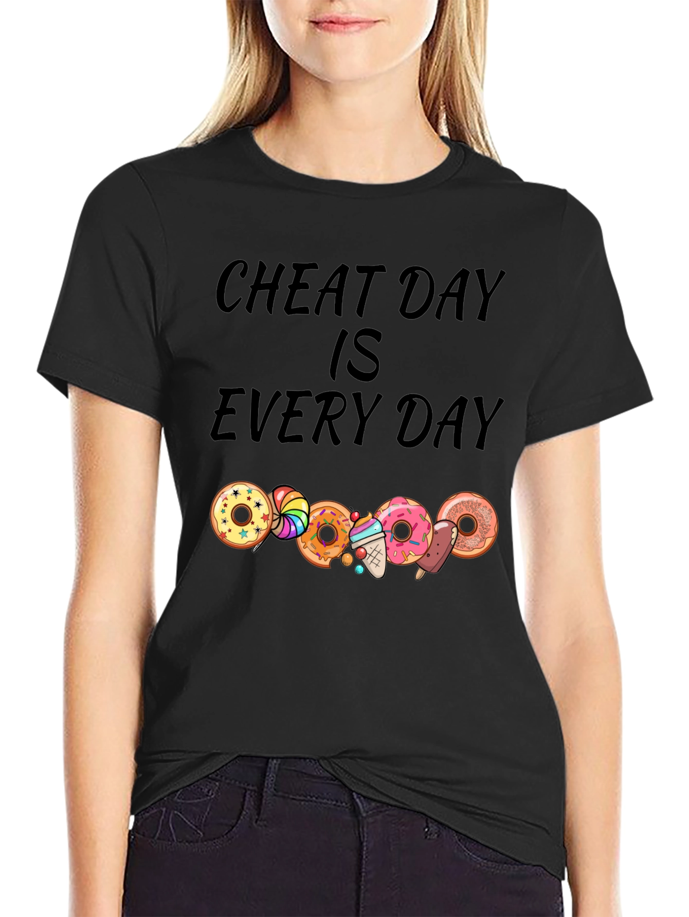 Cheat Day Every Day T-Shirt: Donut & Dessert Lover