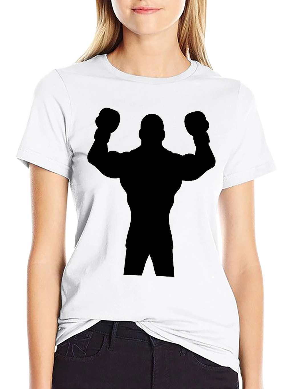 Boxer Silhouette Black T-Shirt