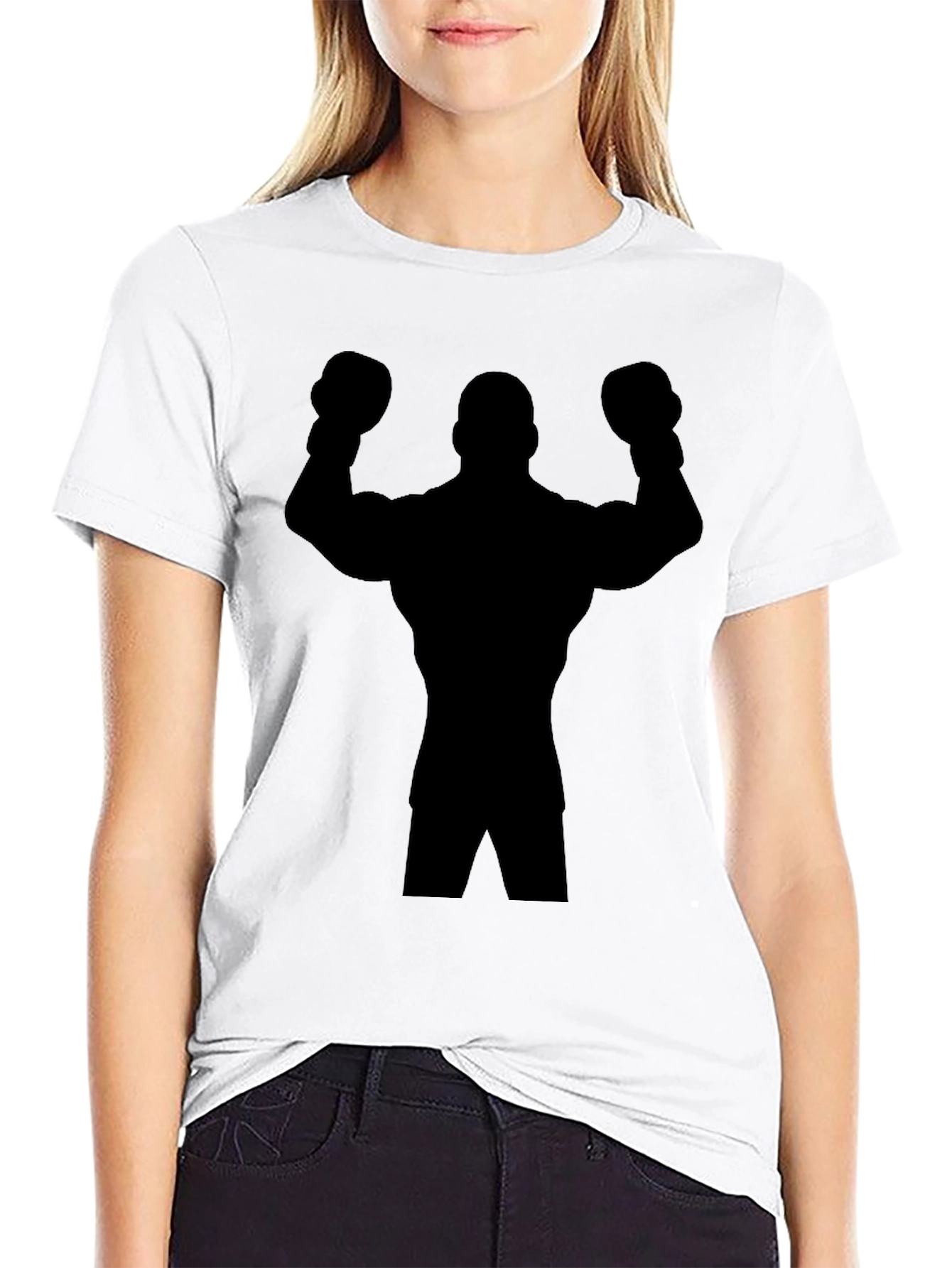 Boxer Silhouette Black T-Shirt