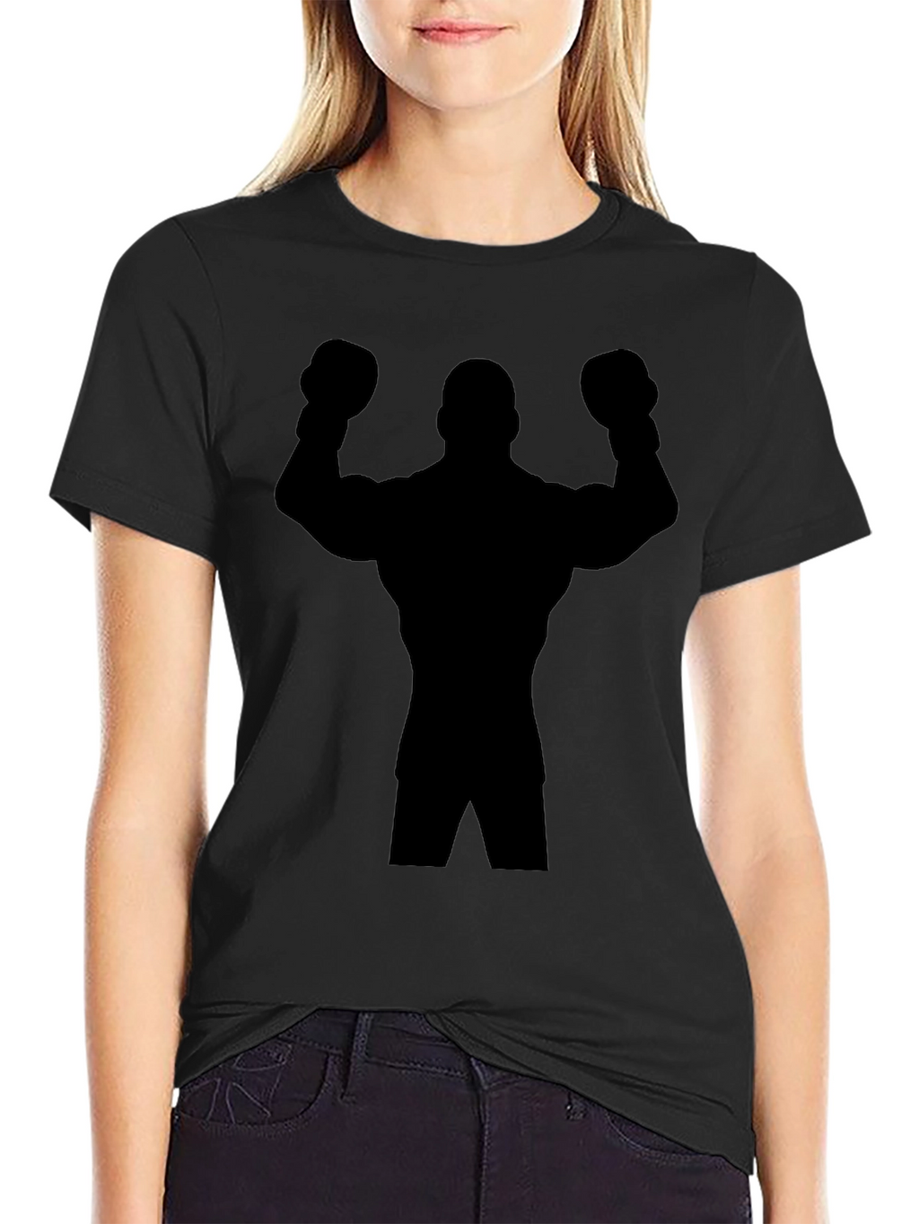 Boxer Silhouette Black T-Shirt