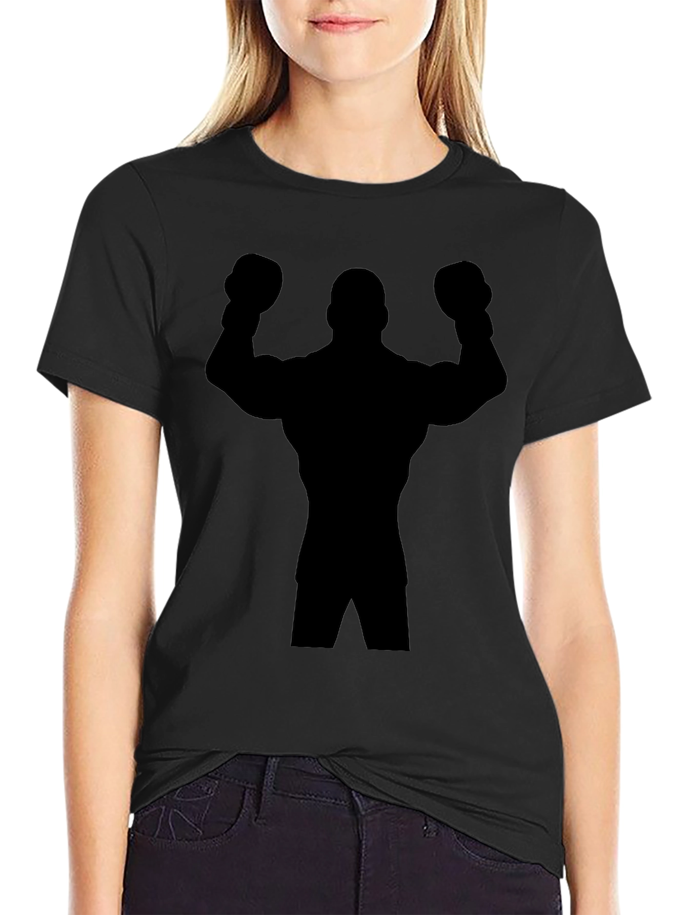 Boxer Silhouette Black T-Shirt
