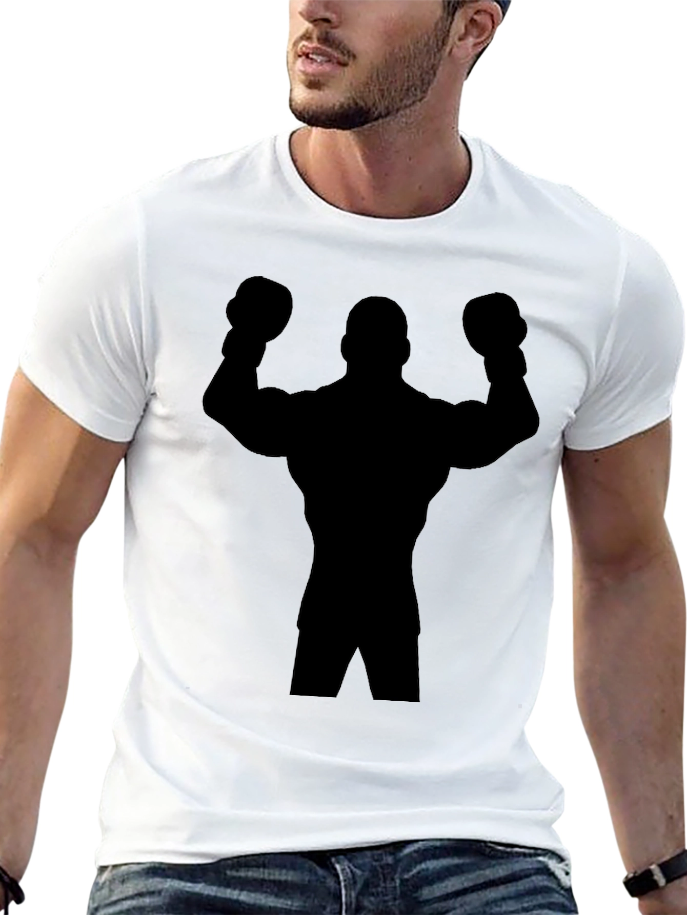 Boxer Silhouette Black T-Shirt