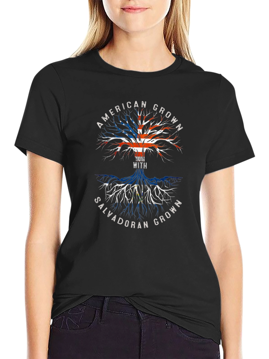 American Grown with Salvadoran Grown T-Shirt
