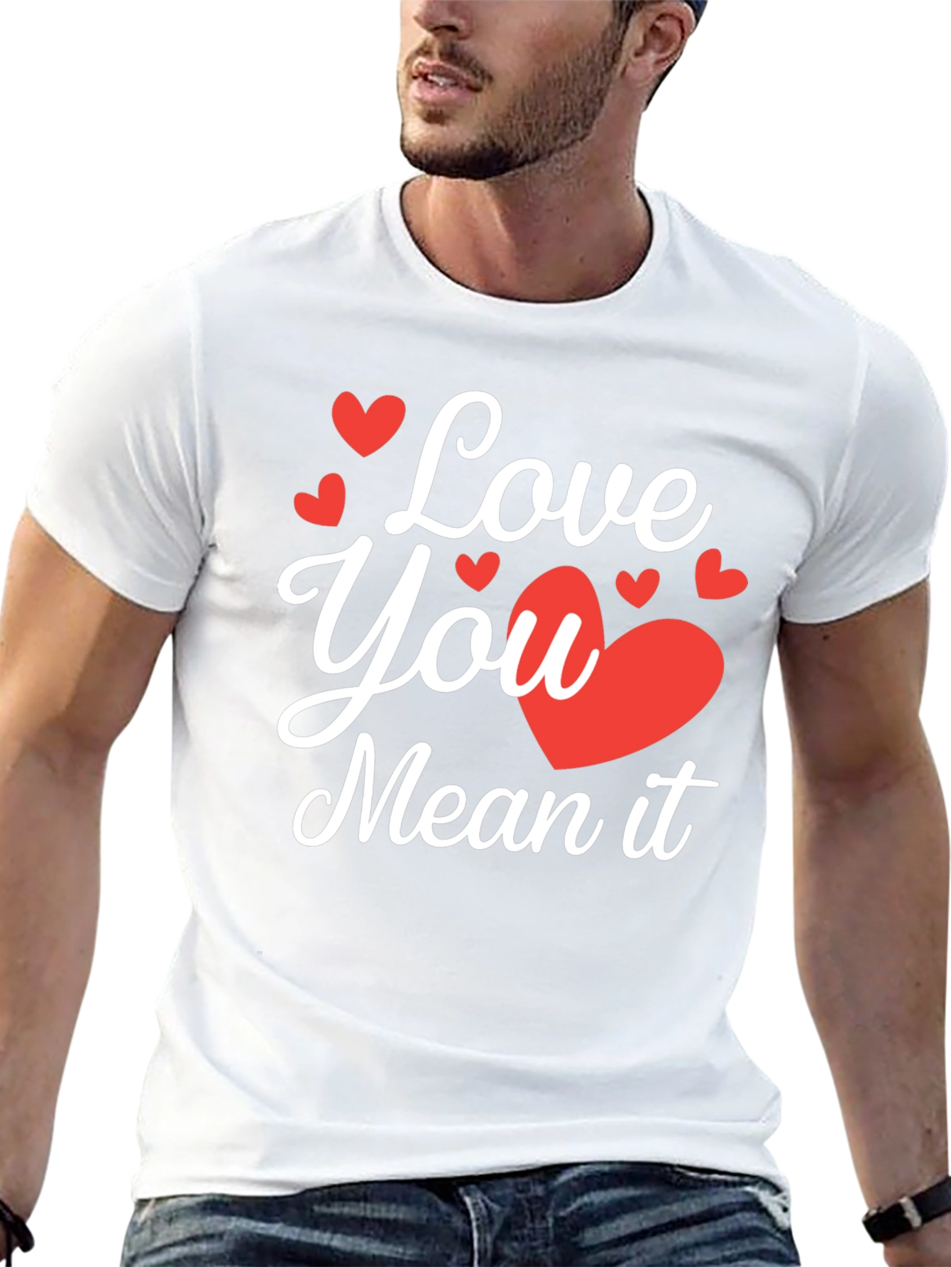 Love You Mean It Black Graphic Tee