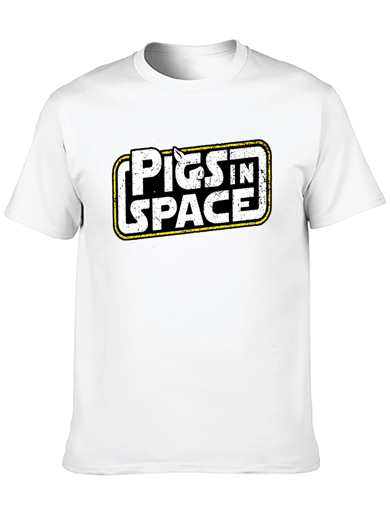 Pigs in Space Black Graphic Tee