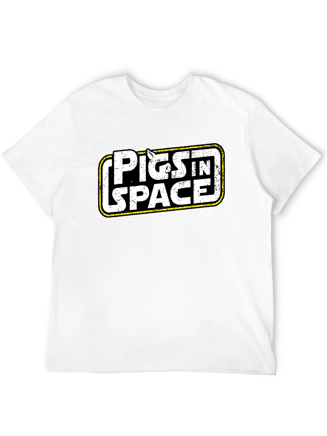 Pigs in Space Black Graphic Tee