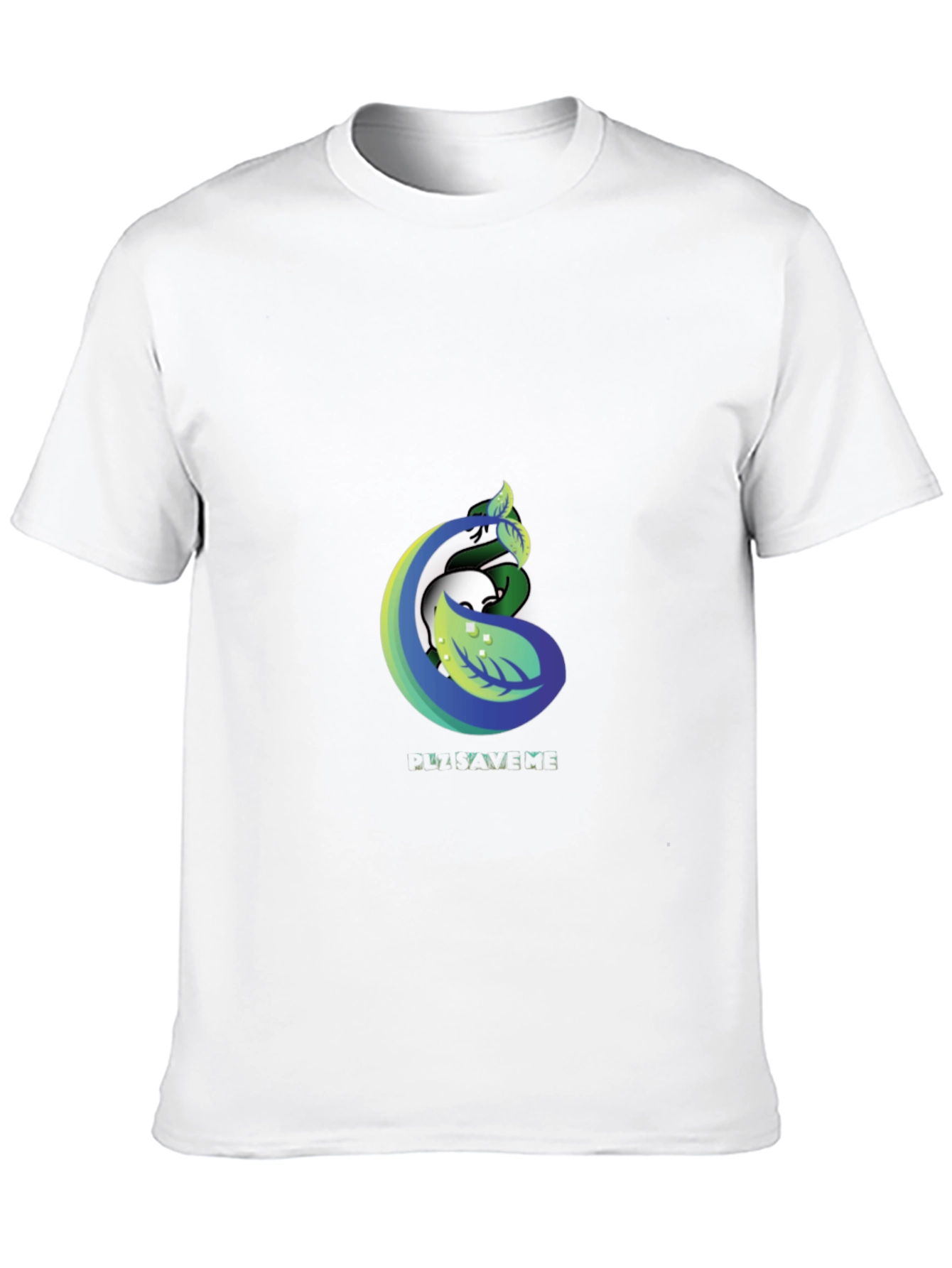 Nature Inspired Graphic Tee - Black Cotton Blend