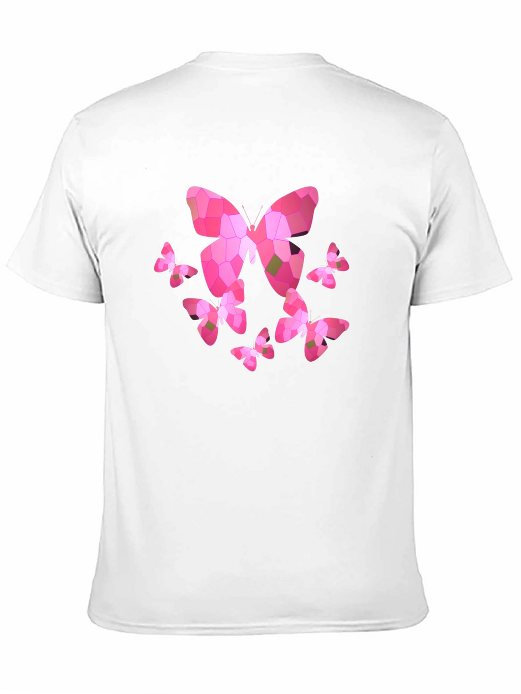 Butterfly Mosaic Graphic T-Shirt - Black