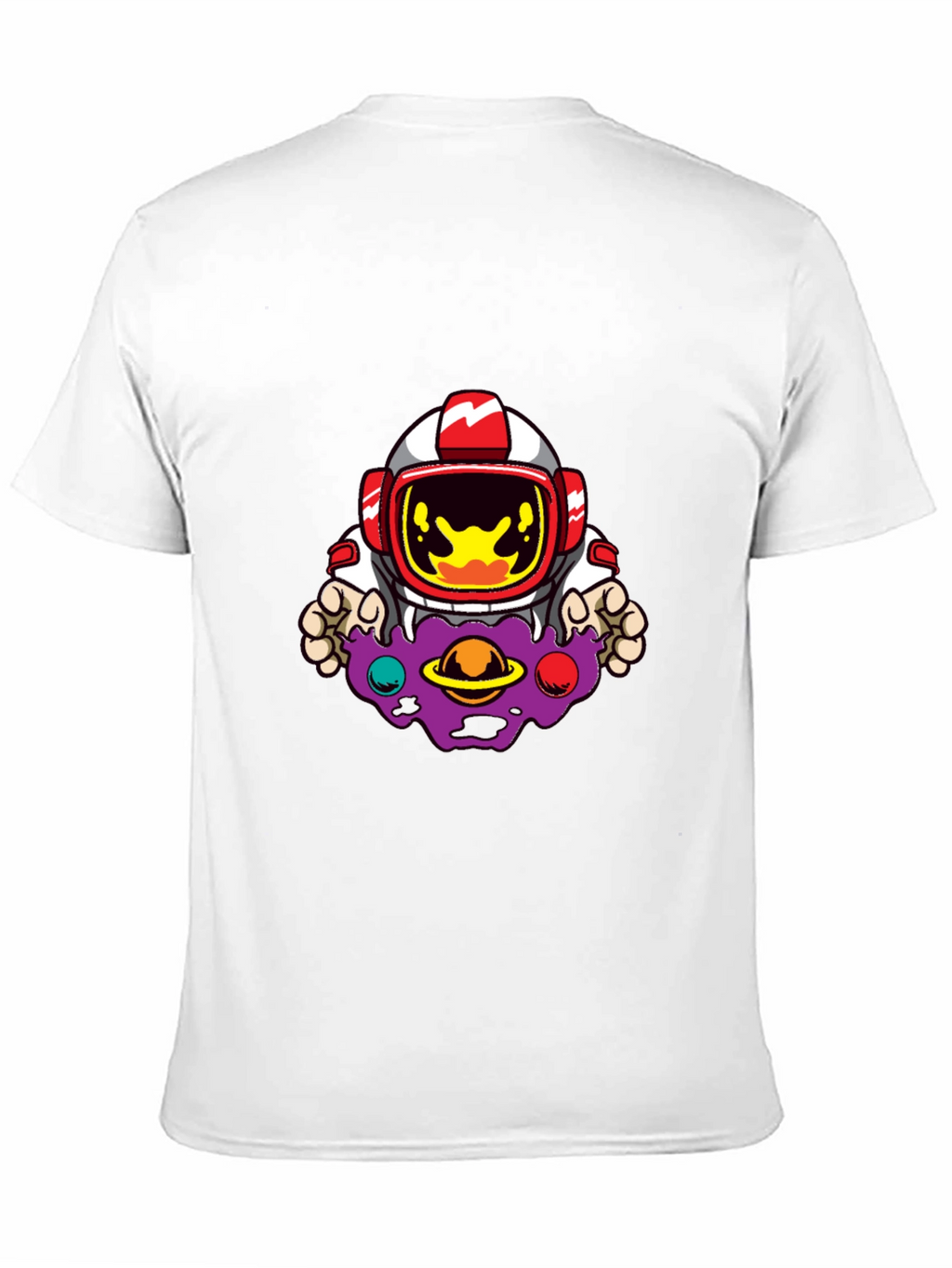 Astronaut Galaxy Graphic Black T-Shirt