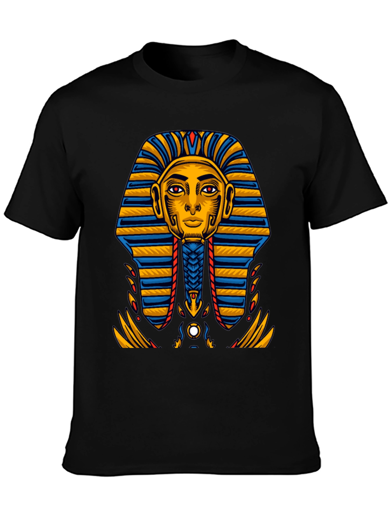 Egyptian Pharaoh Graphic Tee - Ancient King Tut Design
