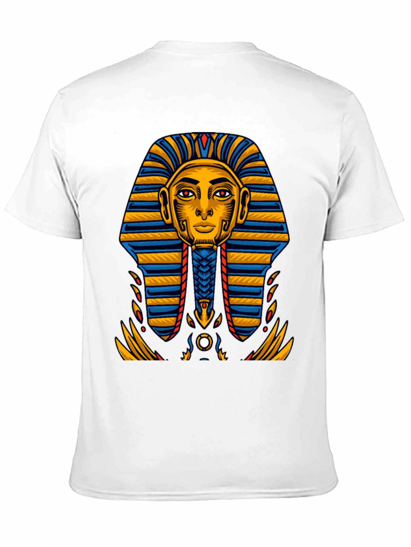 Egyptian Pharaoh Graphic Tee - Ancient King Tut Design