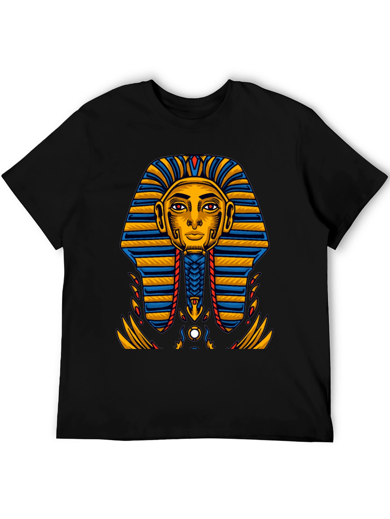 Egyptian Pharaoh Graphic Tee - Ancient King Tut Design