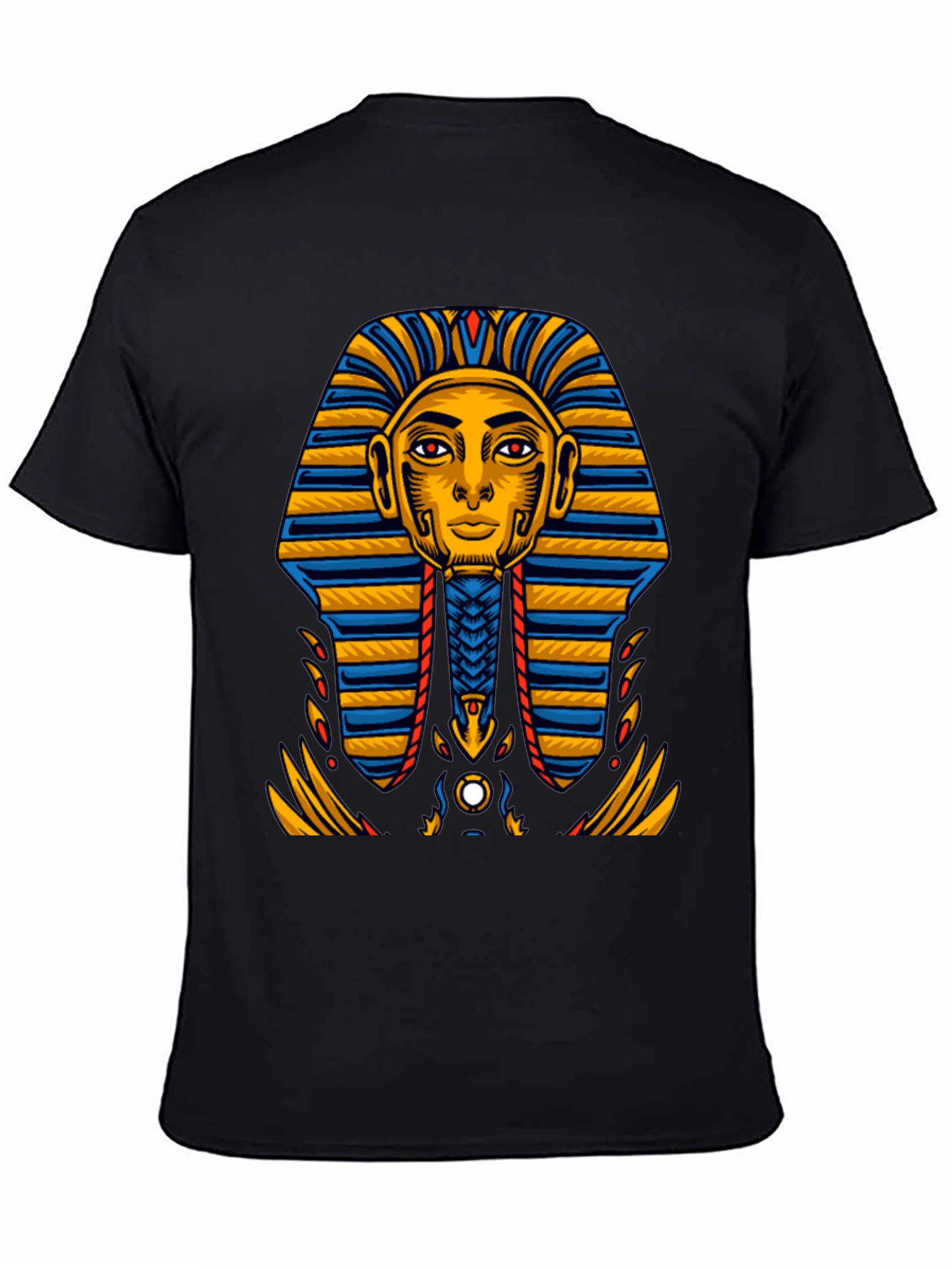 Egyptian Pharaoh Graphic Tee - Ancient King Tut Design