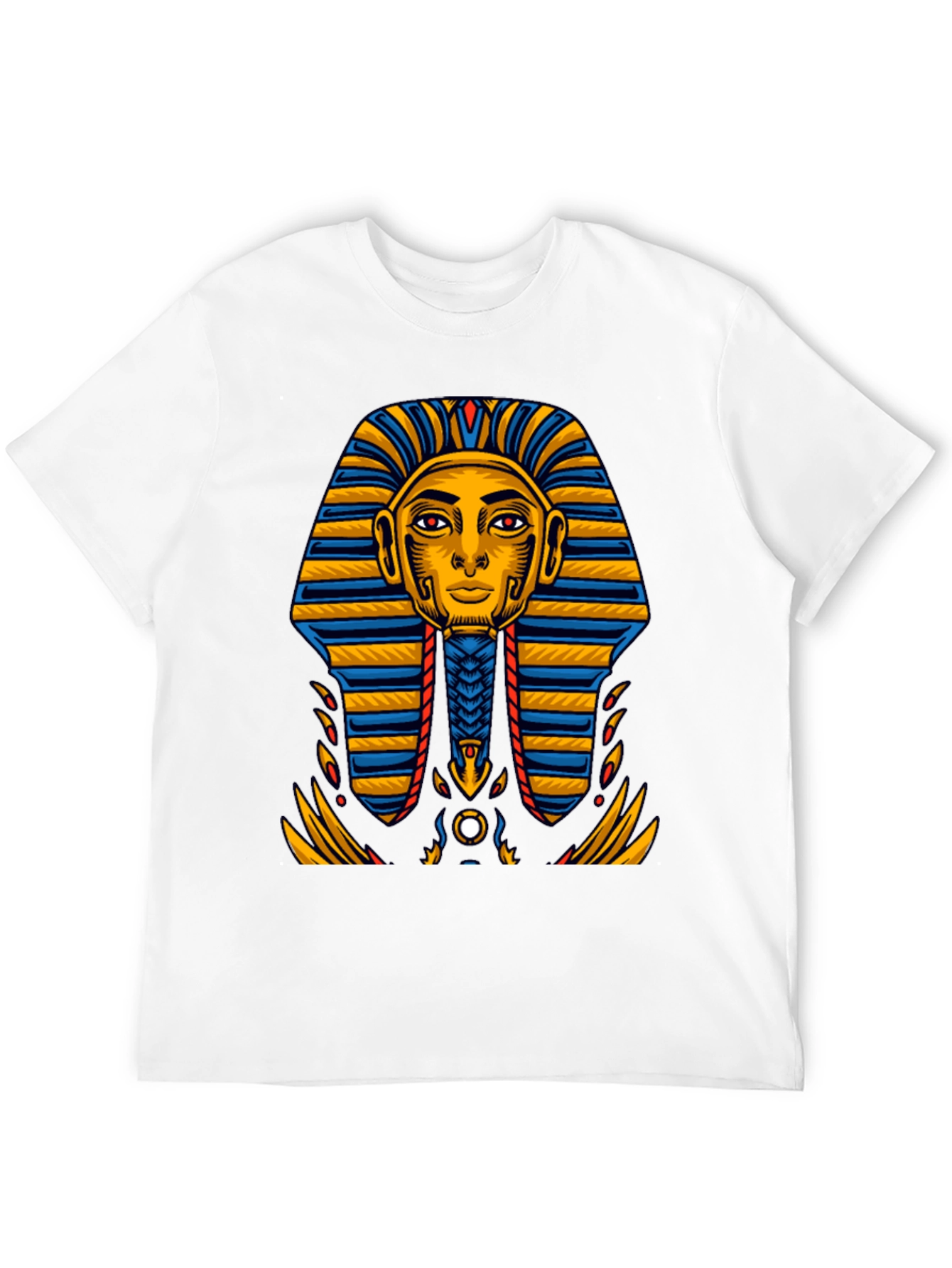 Egyptian Pharaoh Graphic Tee - Ancient King Tut Design