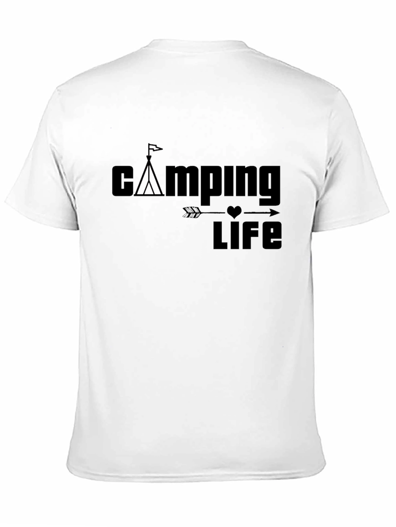 Camping Life Graphic Tee - Soft Cotton Casual Shirt