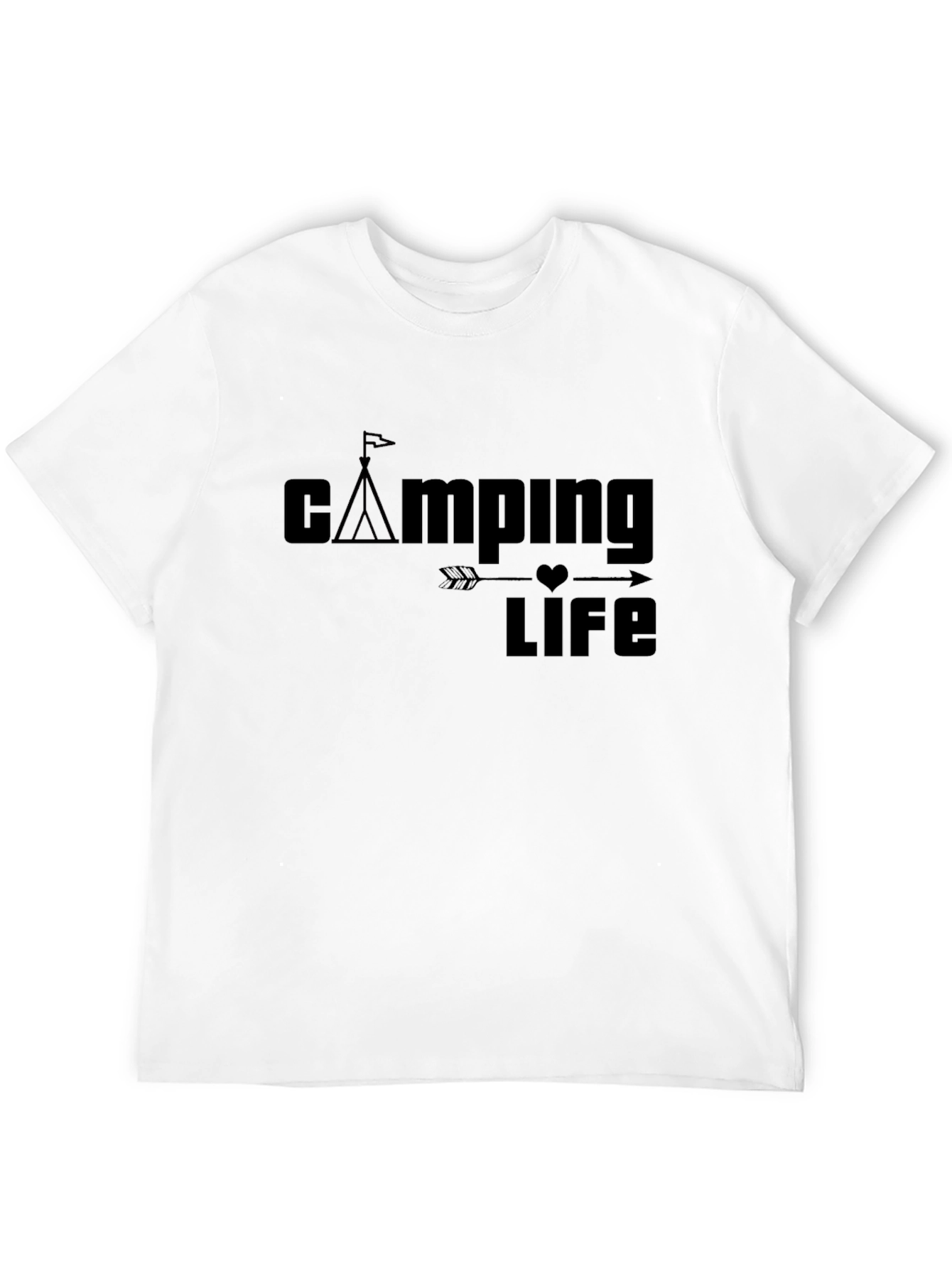 Camping Life Graphic Tee - Soft Cotton Casual Shirt