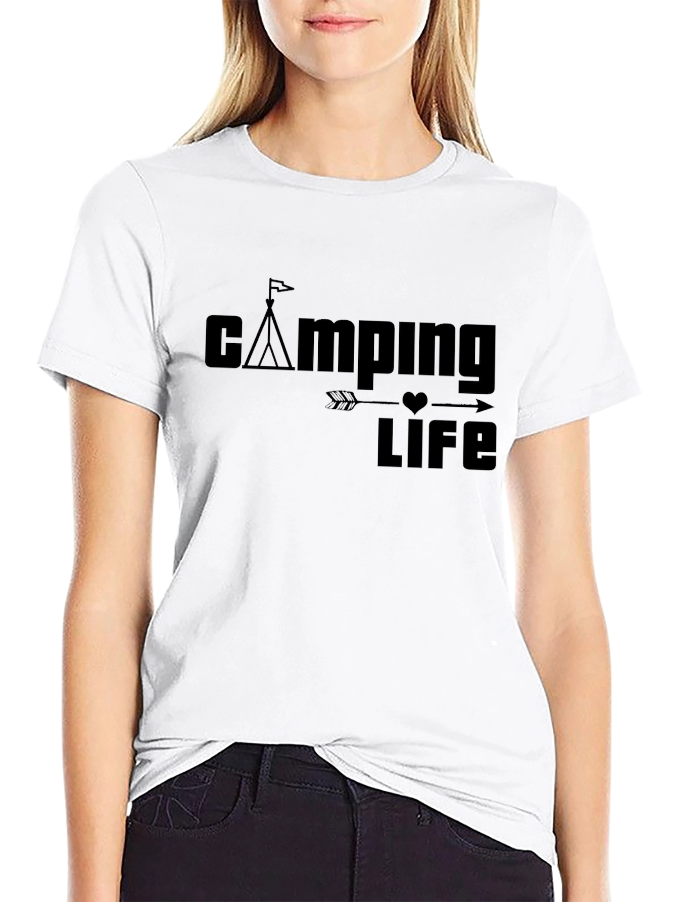 Camping Life Graphic Tee - Soft Cotton Casual Shirt