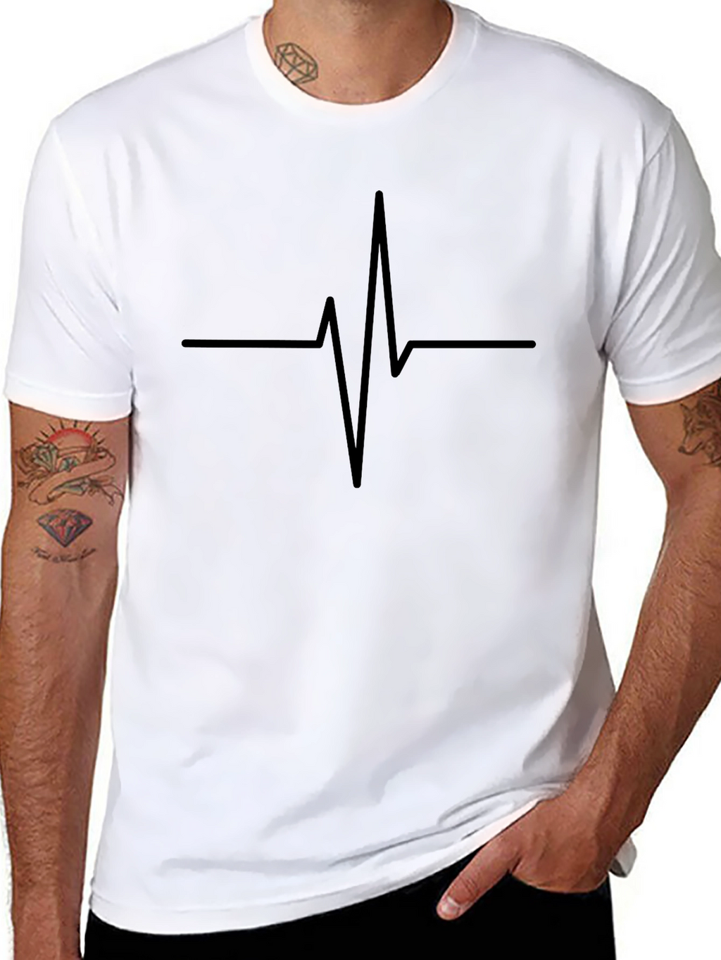 Heartbeat Graphic Tee - Casual Comfort
