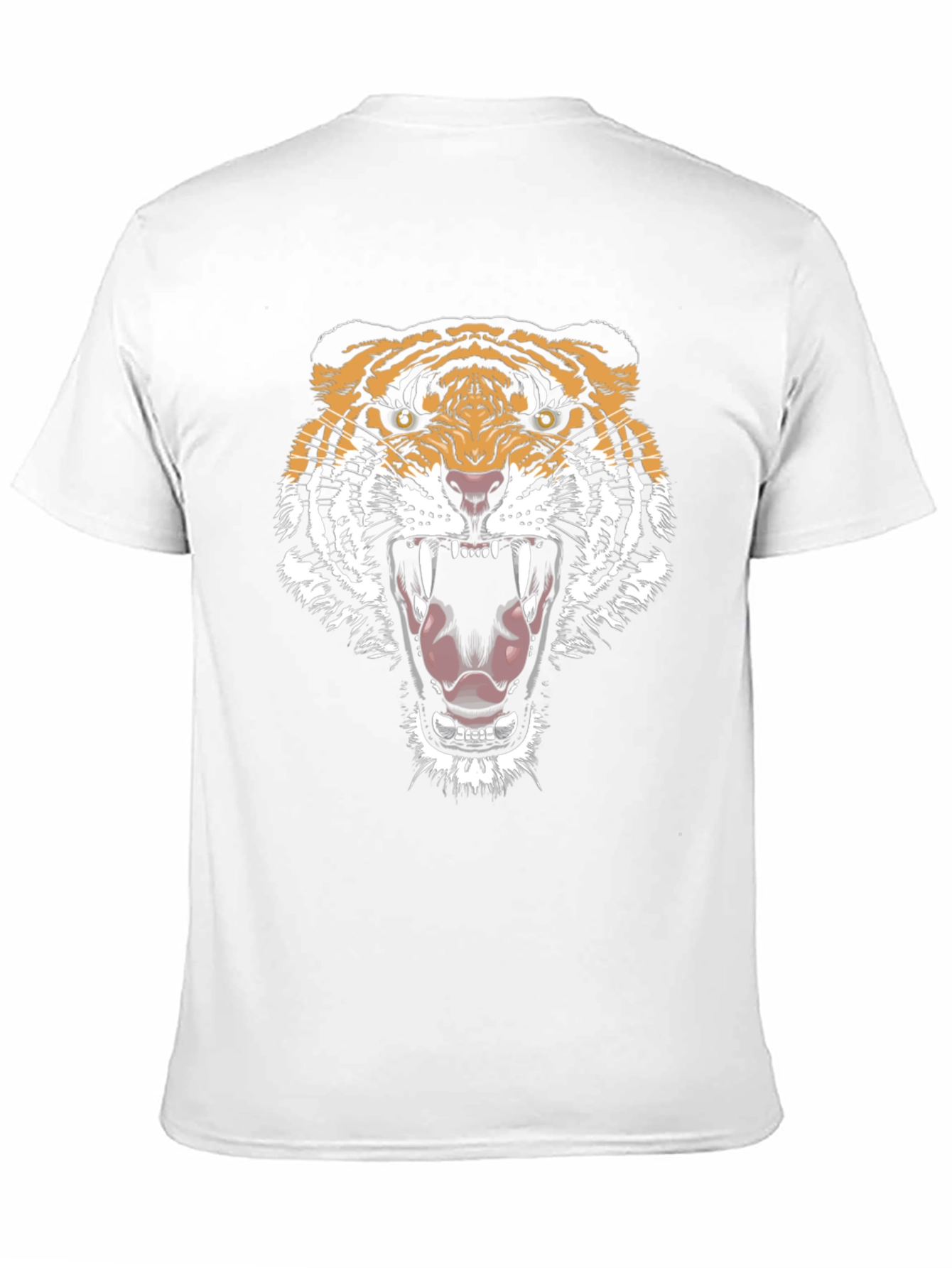Black Tiger Graphic Tee - Bold Animal Print