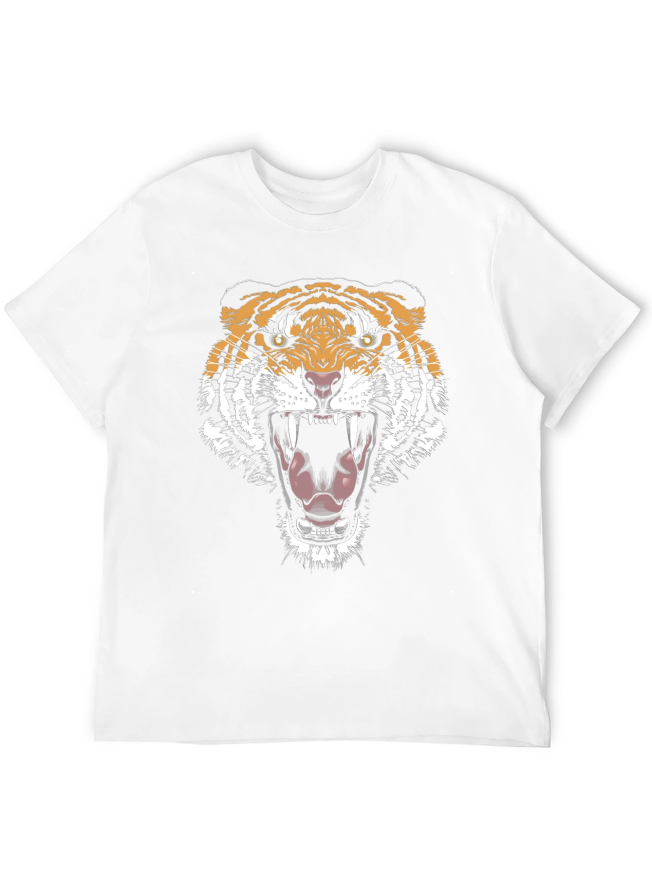 Black Tiger Graphic Tee - Bold Animal Print