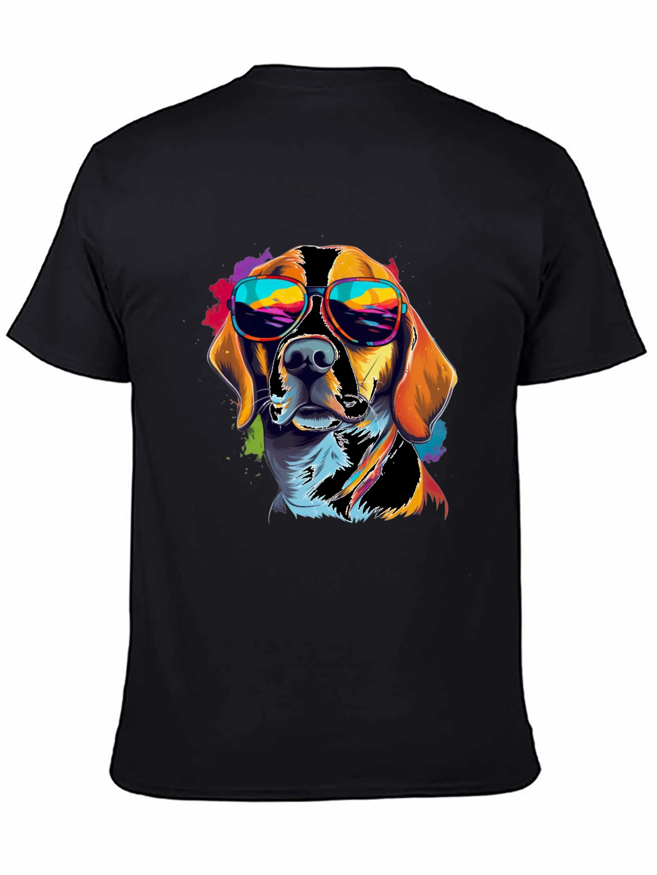 Cool Dog Graphic Tee - Black T-Shirt