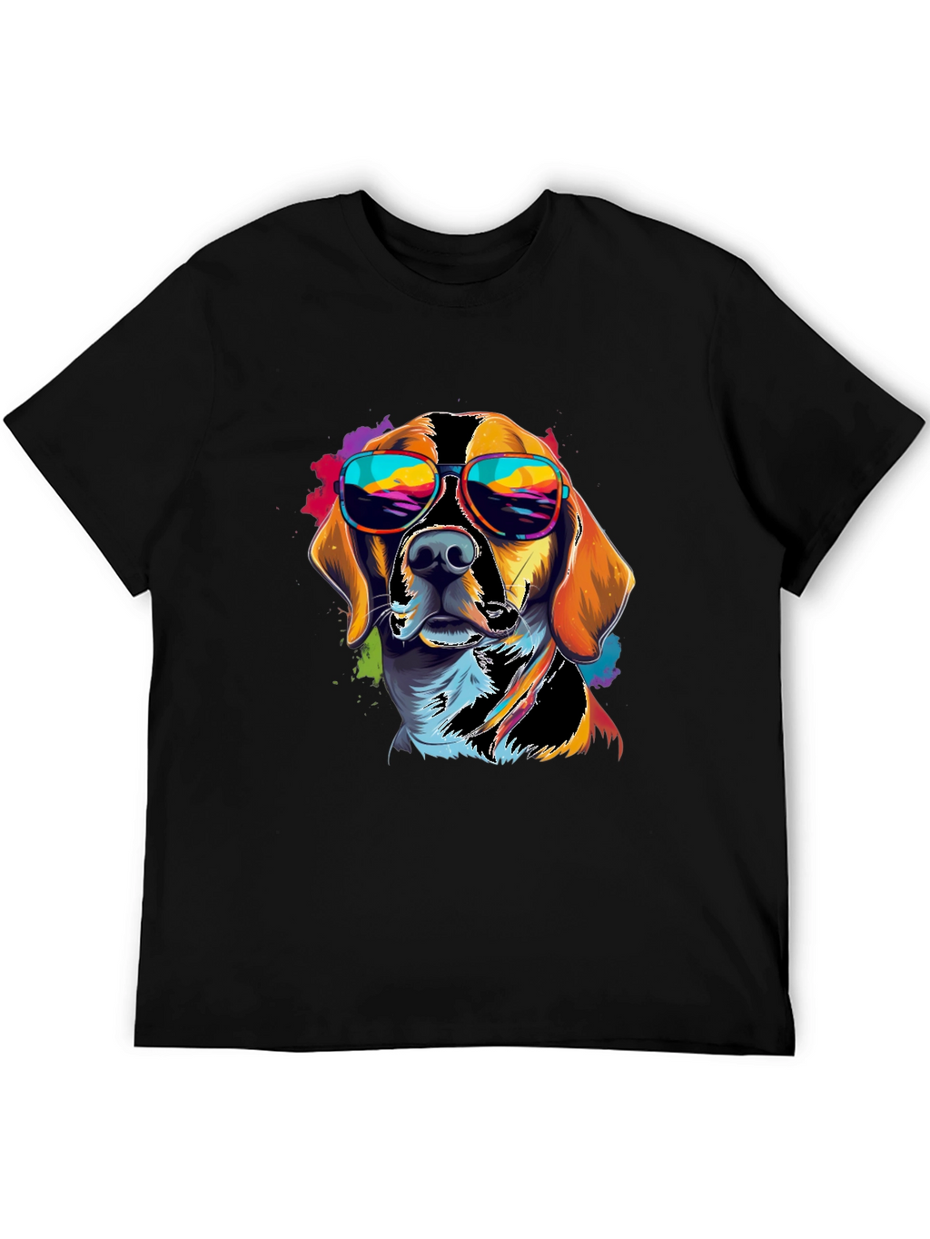 Cool Dog Graphic Tee - Black T-Shirt